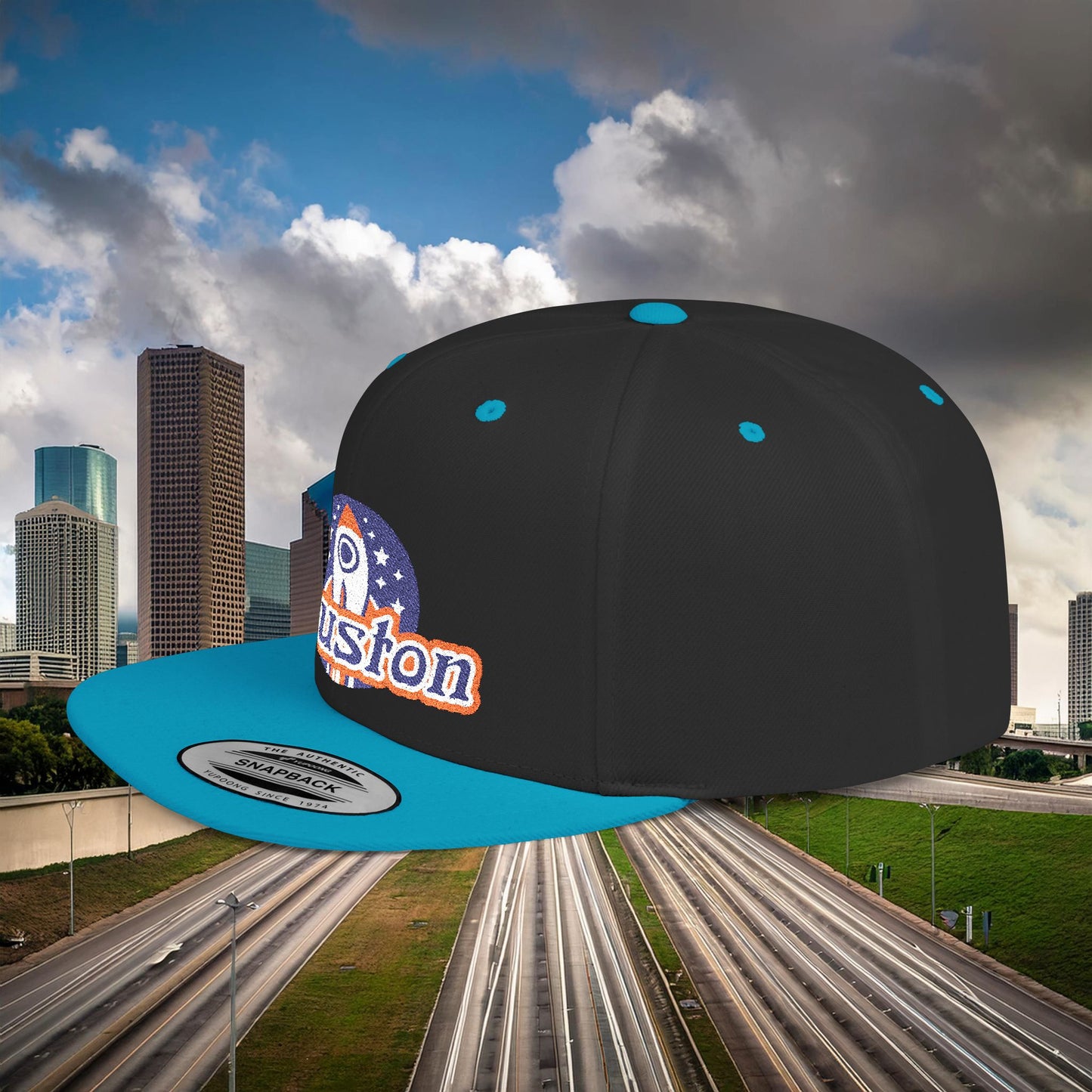 Houston Rocket Flat Bill Snapback