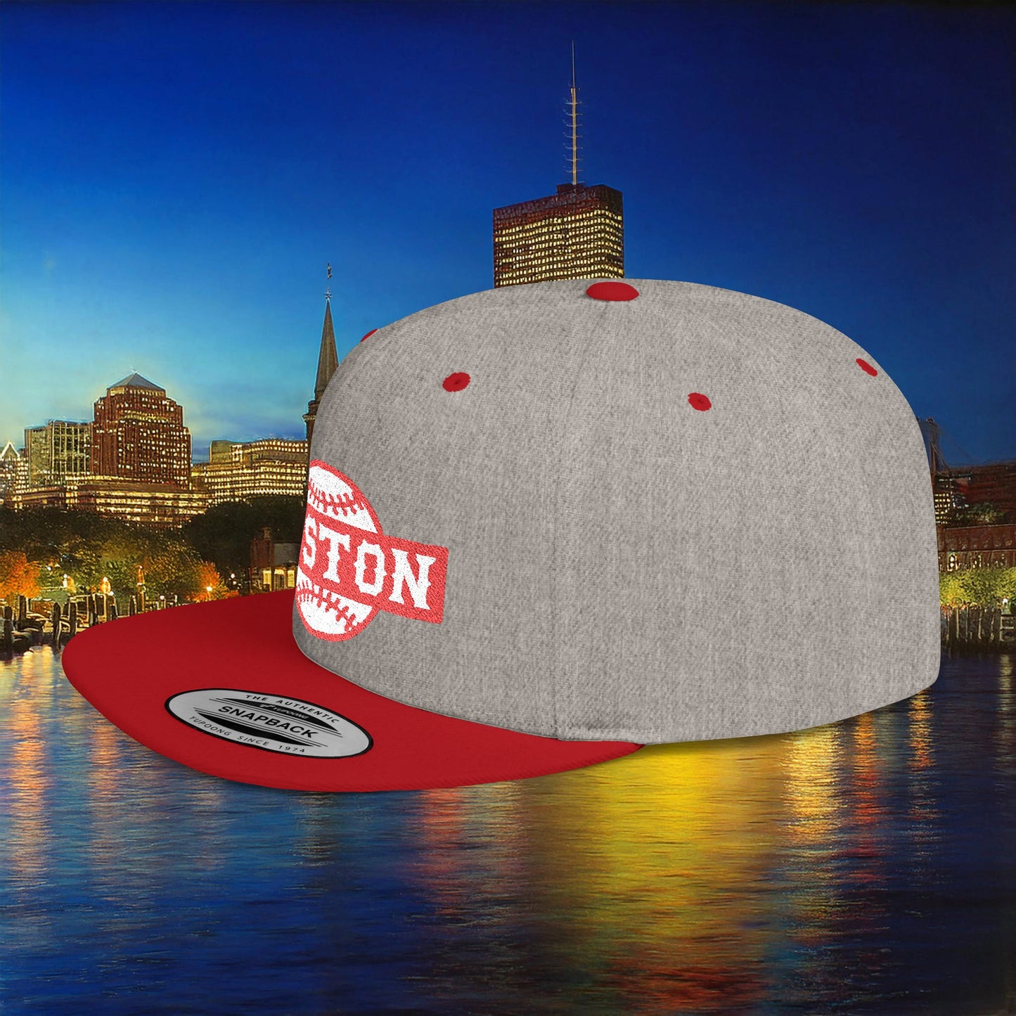 Boston Baseball Flat Bill Snapback