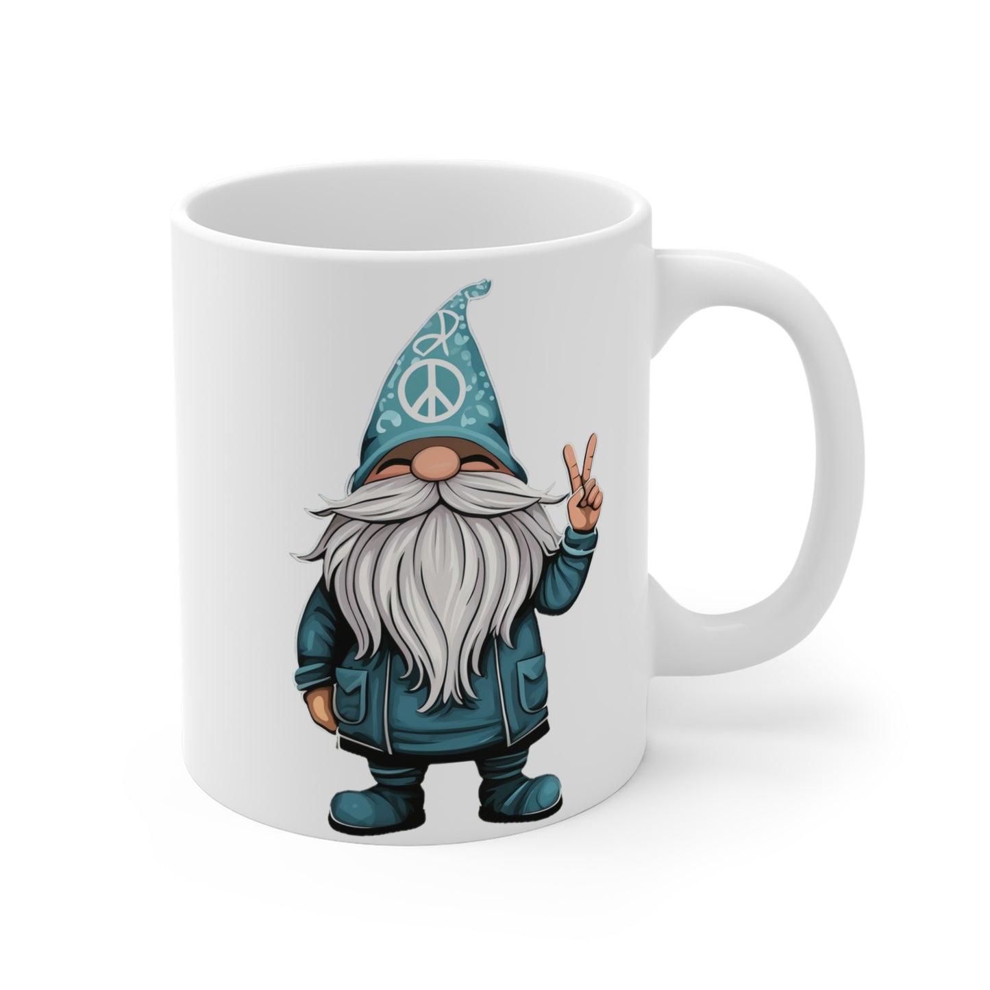 Peace Gnome Ceramic Mugs (11oz\15oz)