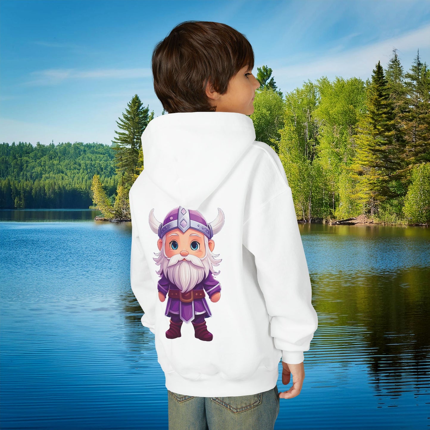 Purple Viking Youth Hoodie