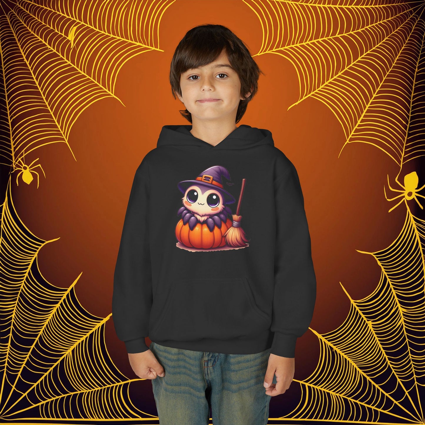 Halloween Spider Youth Hoodie