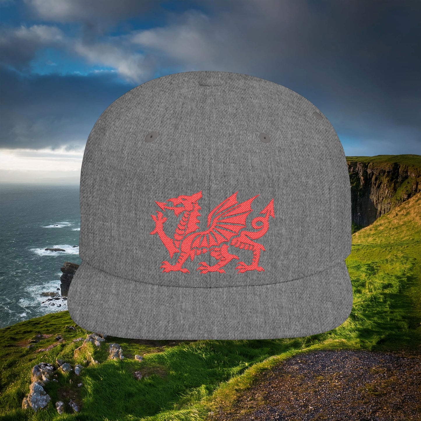 The Welsh Dragon Flat Bill Snapback