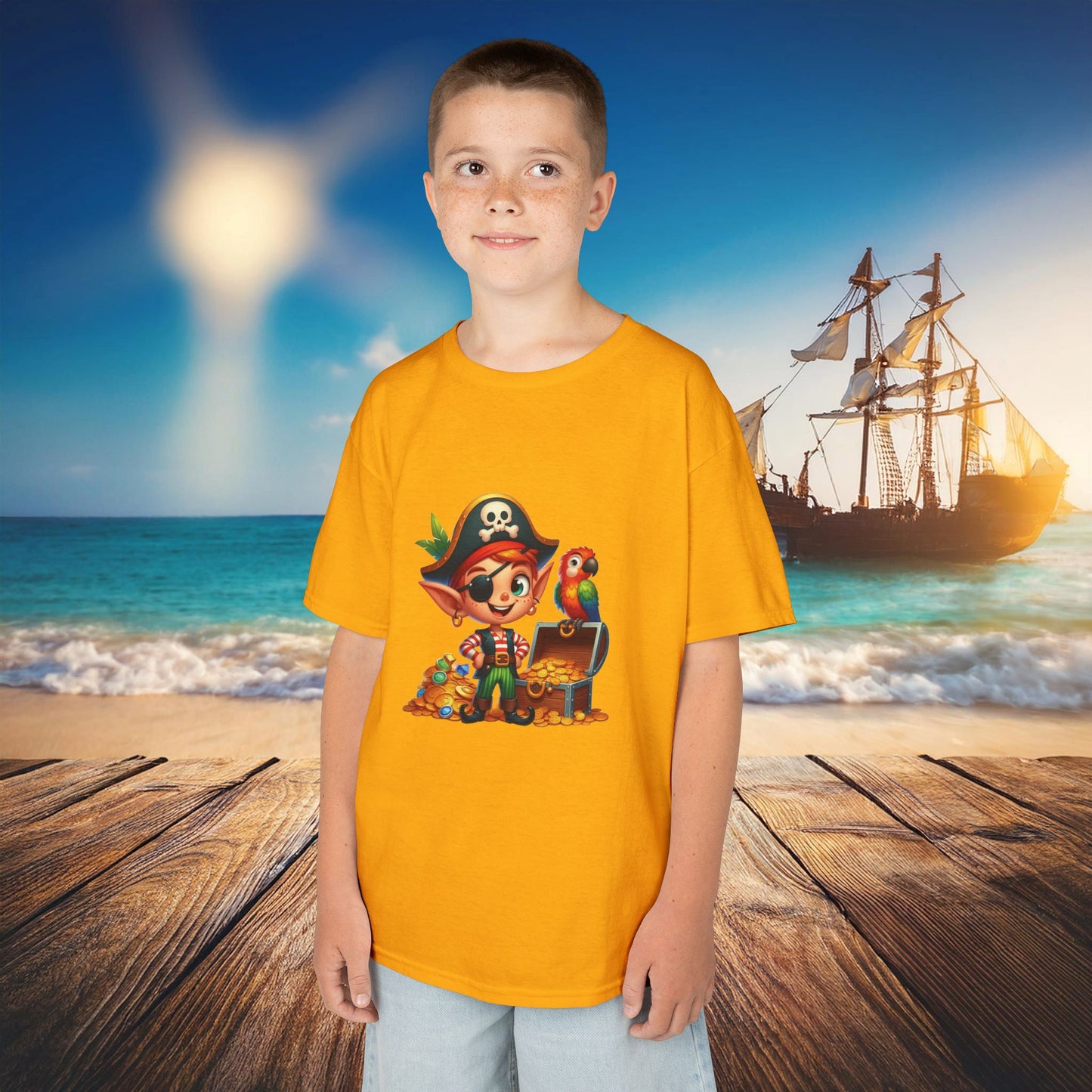Pirate Elf Kids Tee