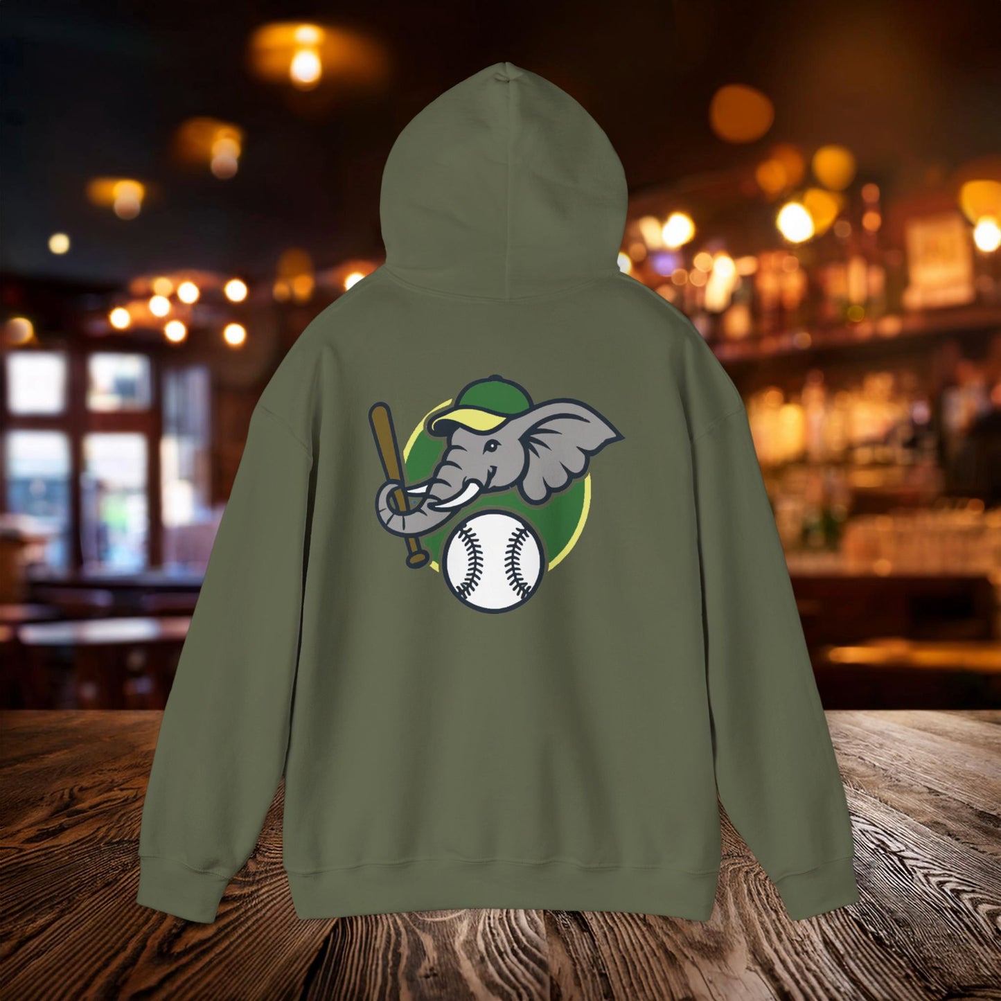 A's Baseball Elephant Hoodie