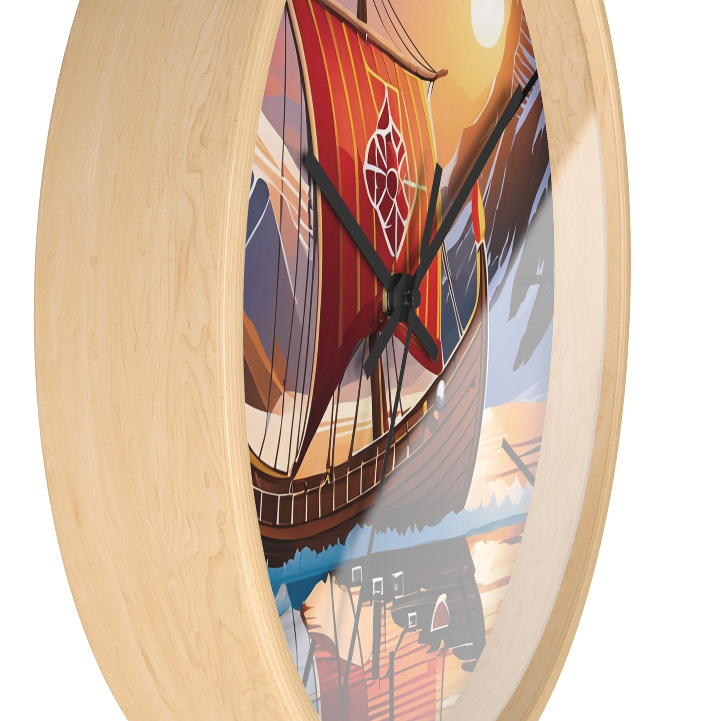 Viking Ship Wall Clock