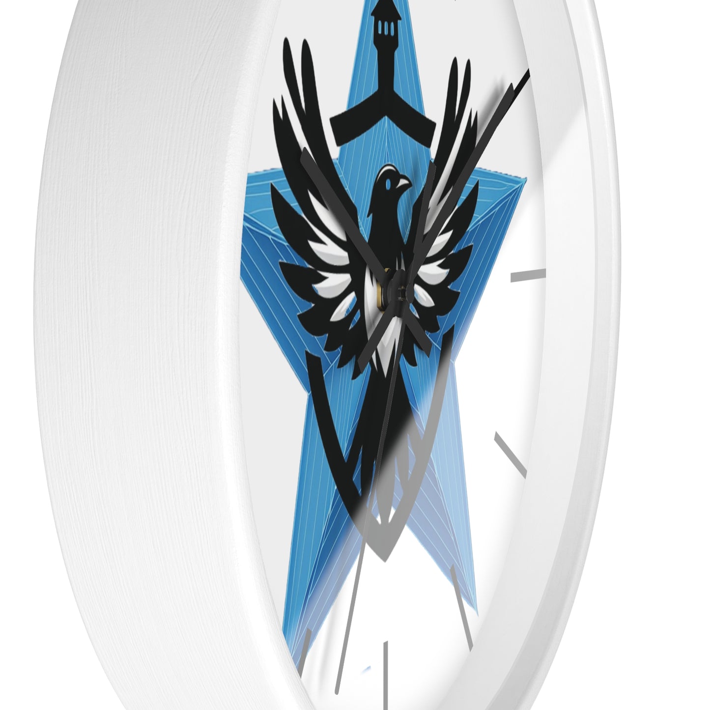 Blue Star Mags Wall Clock