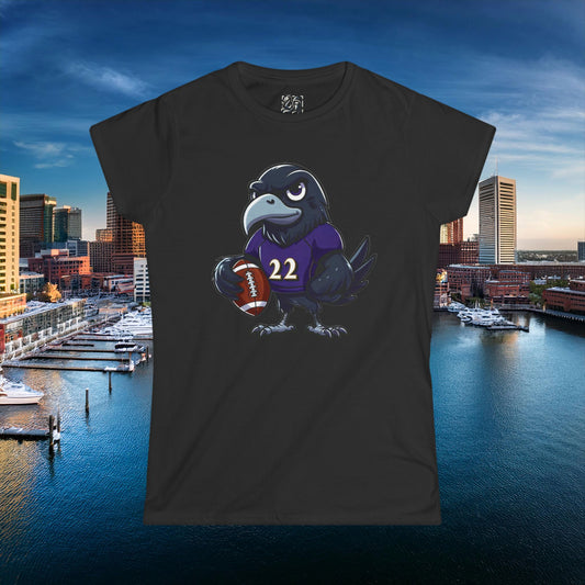 Baltimore Little Football Player Women's Softstyle Tee