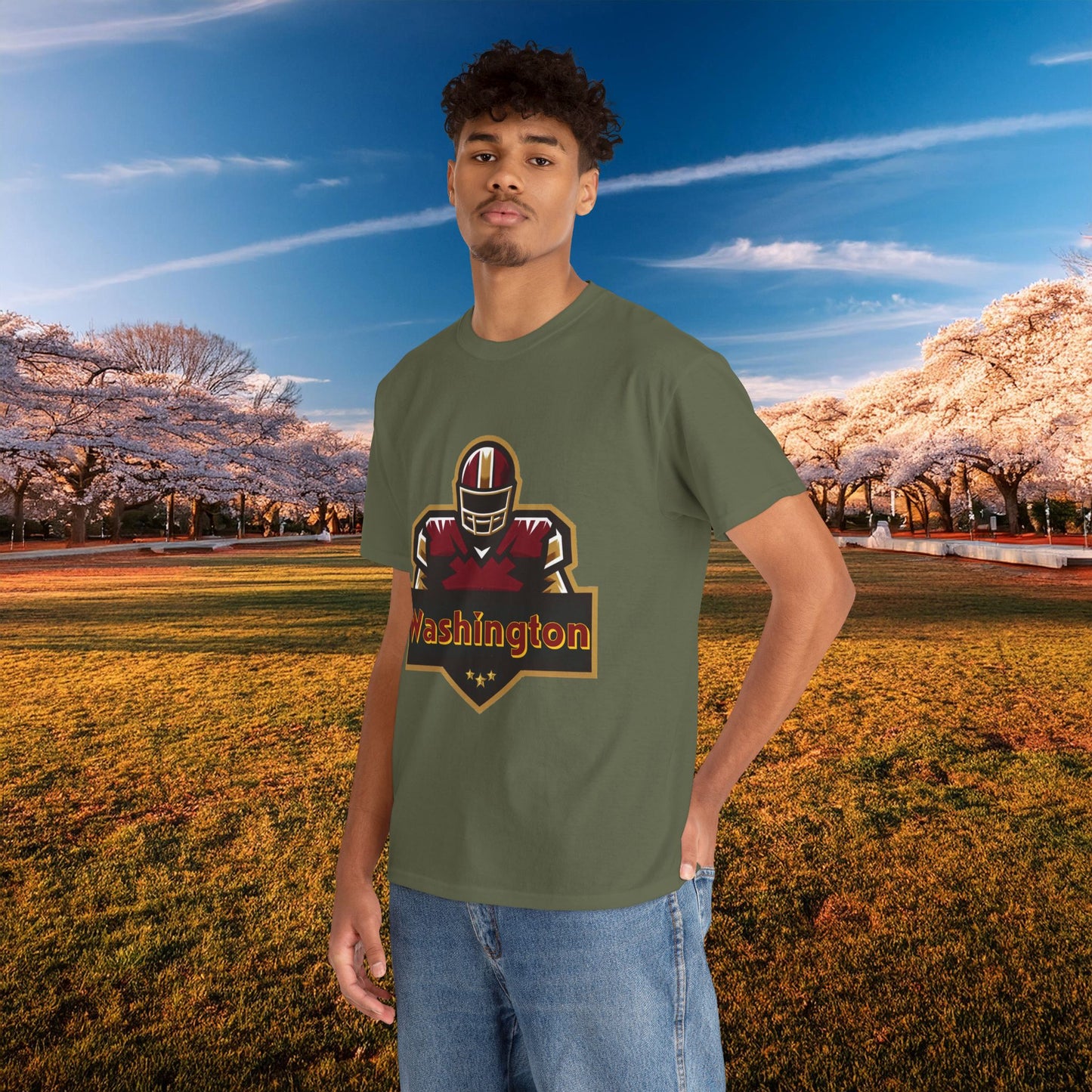 Washington Football Player Logo Tee