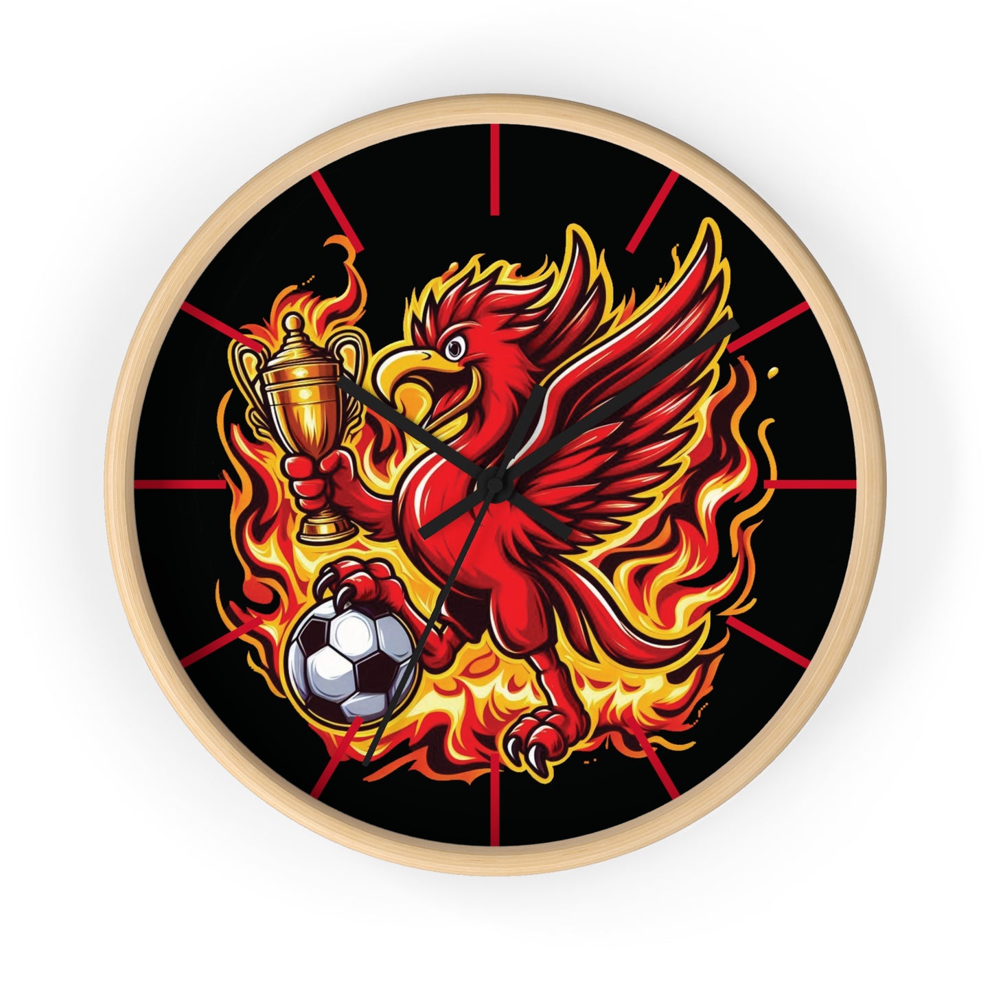 Liverpool Flames Wall Clock