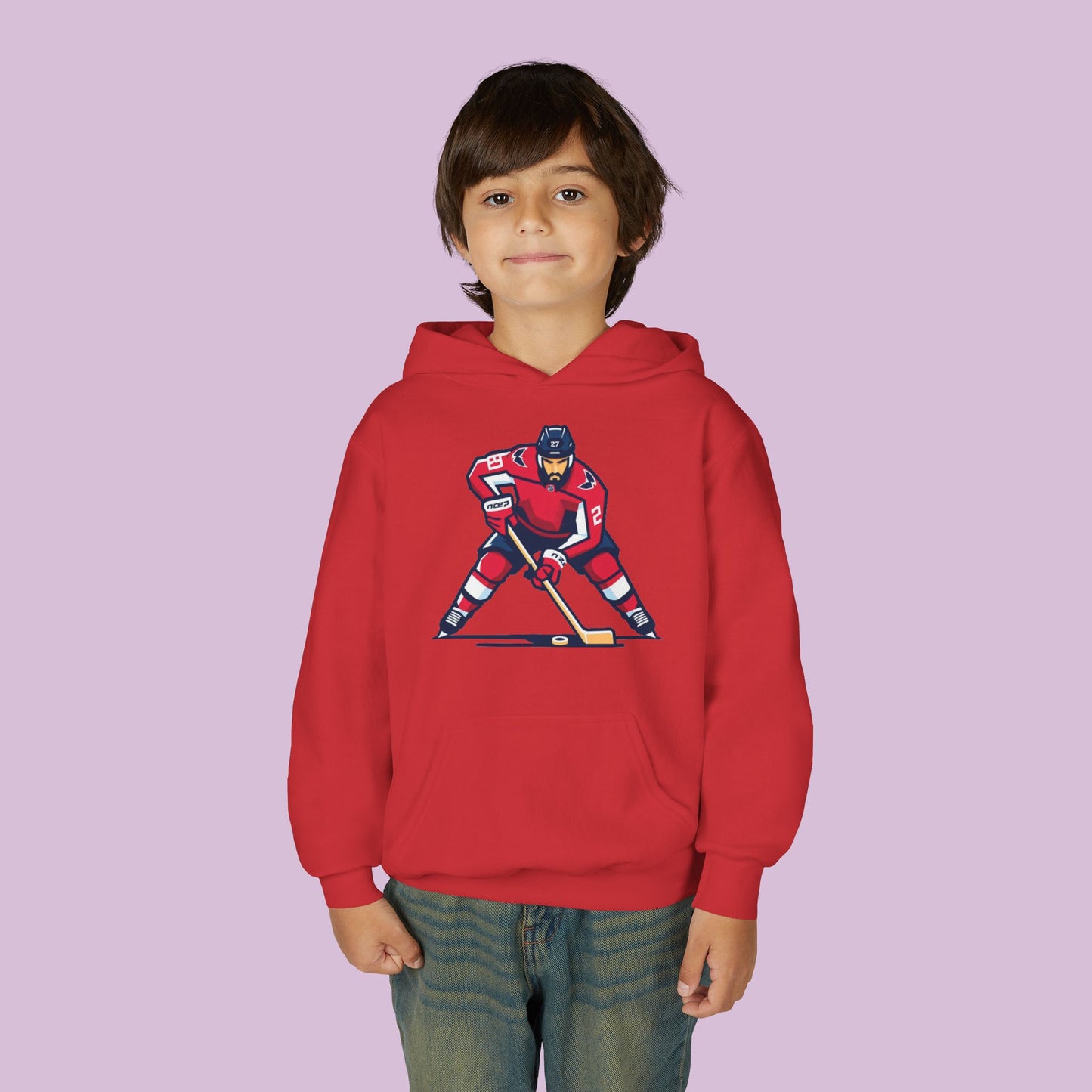 Washington Hockey Player Youth Hoodie