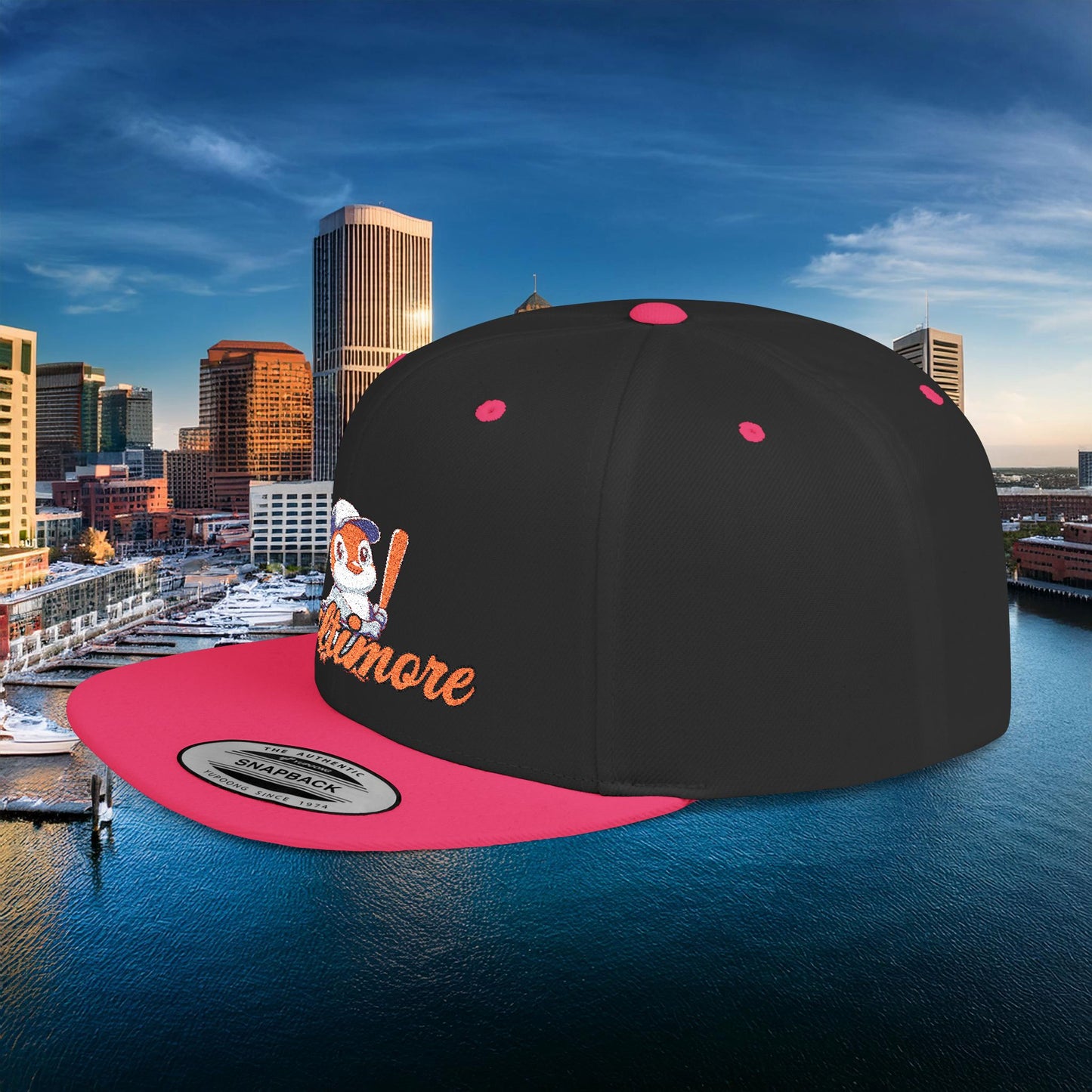 Baltimore Baseball Mini Oriole Flat Bill Snapback