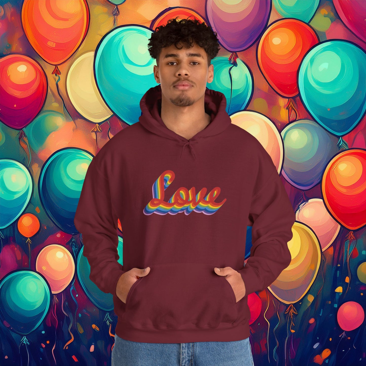 Rainbow Love Unisex Hoodie