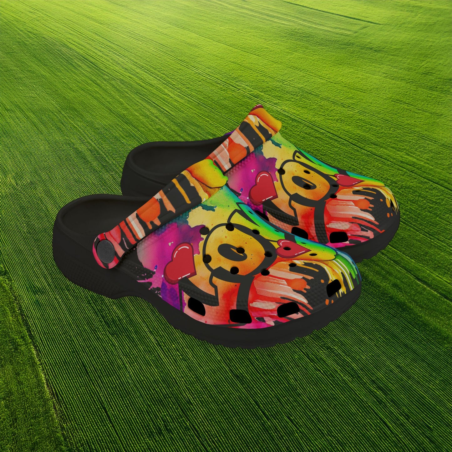 Love Color Bomb Kid's Foam Clogs