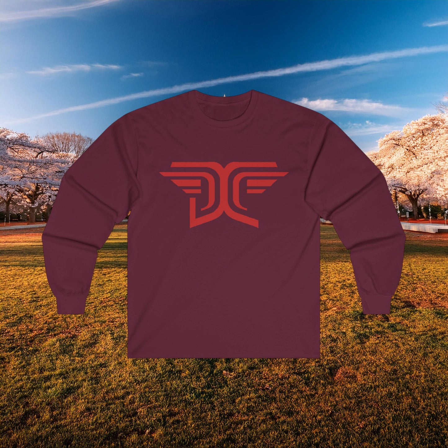 Winged DC Long Sleeve Tee