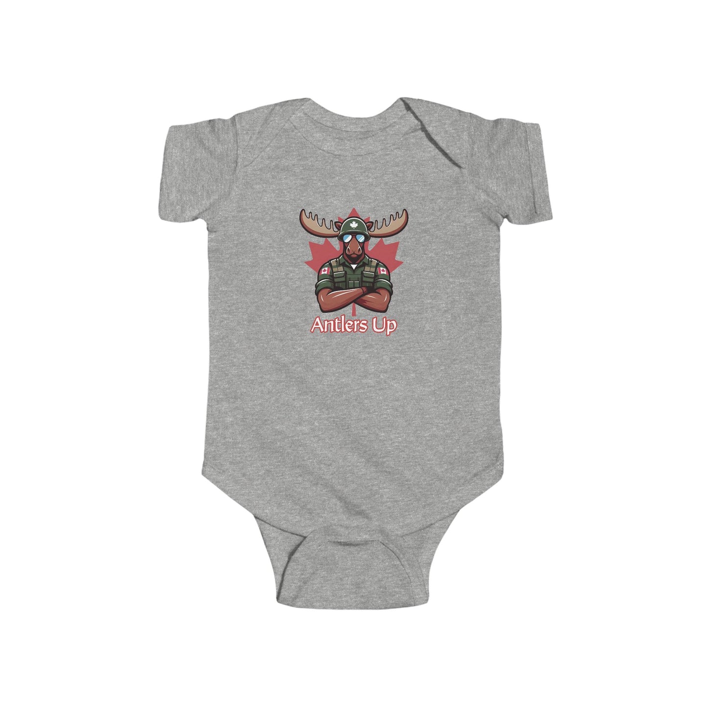 Canadian Moose "Antlers Up" Infant Bodysuit
