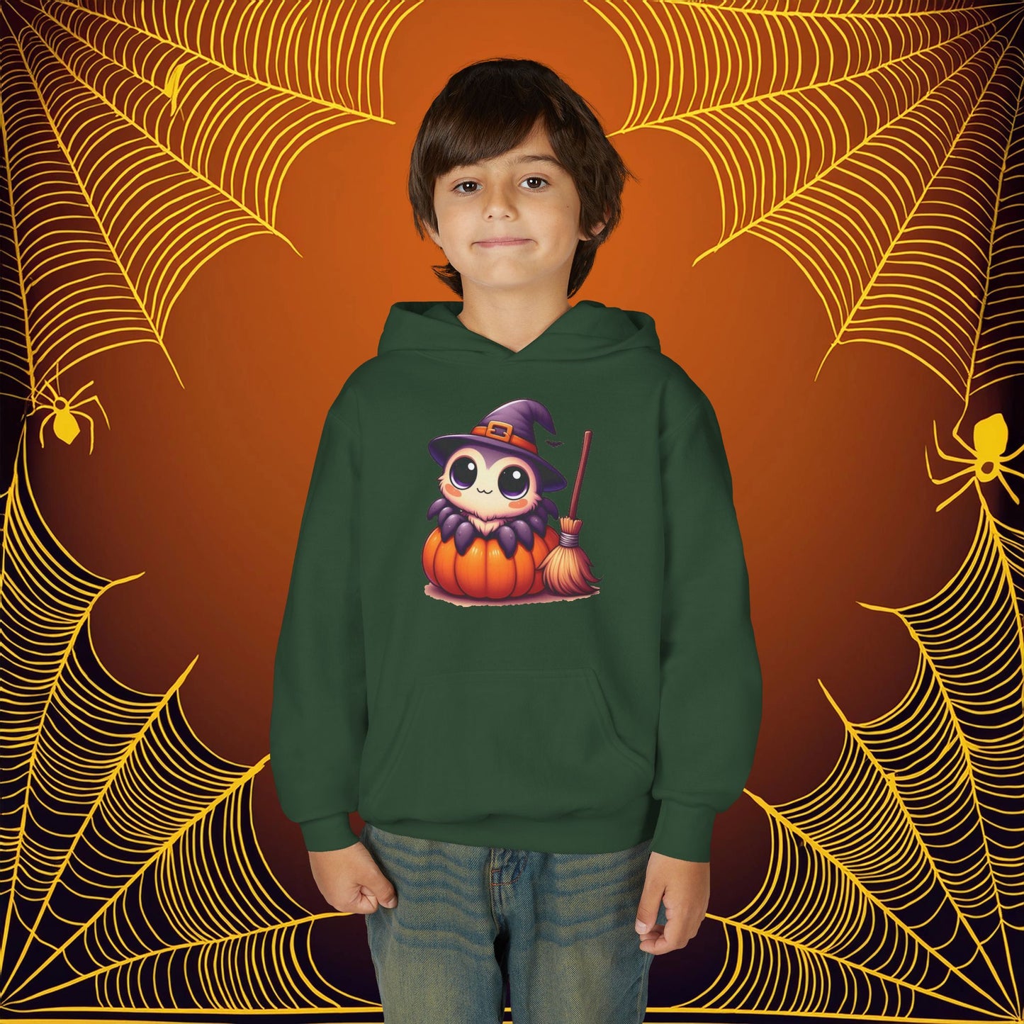 Halloween Spider Youth Hoodie