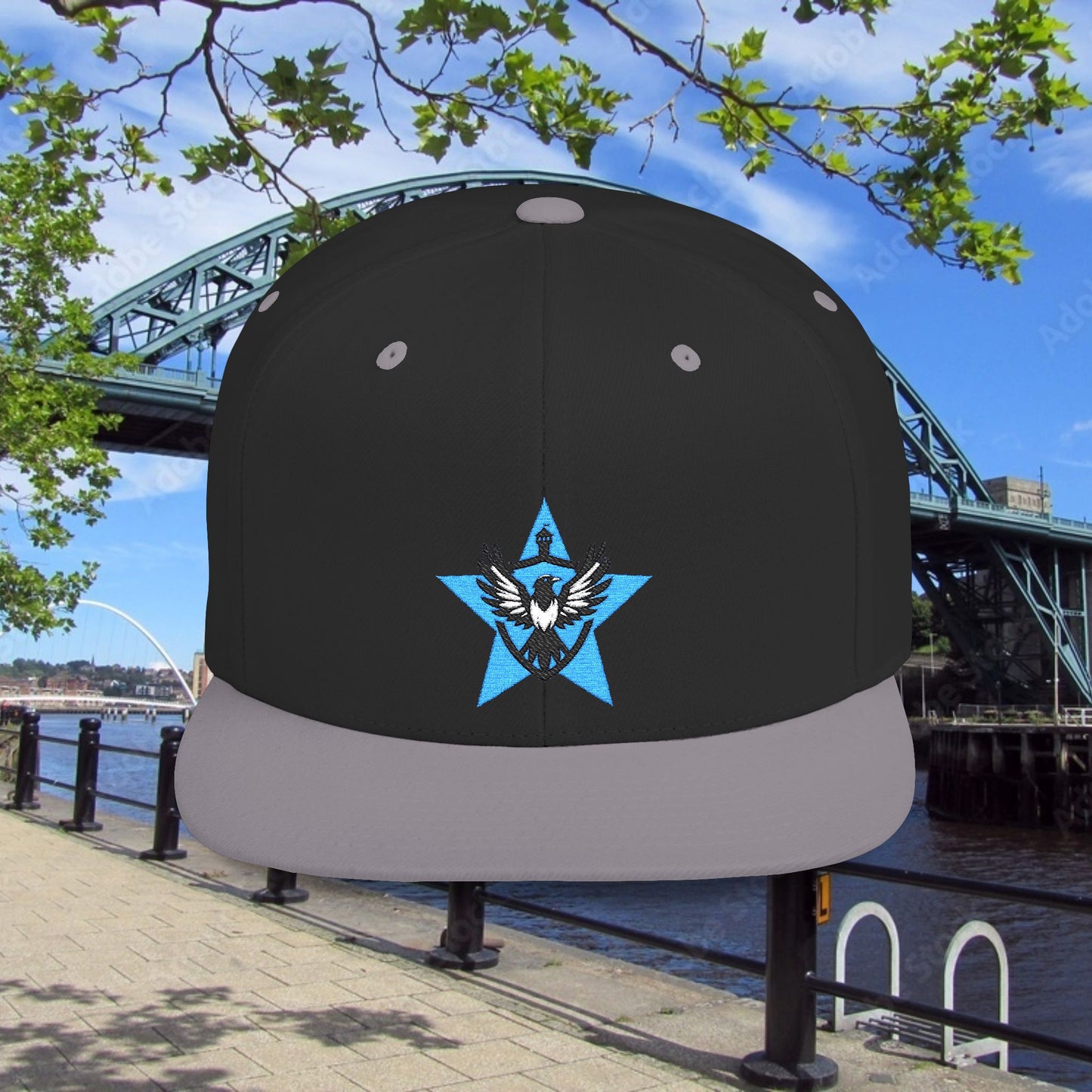 Newcastle United Blue Star Mags Flat Bill Snapback