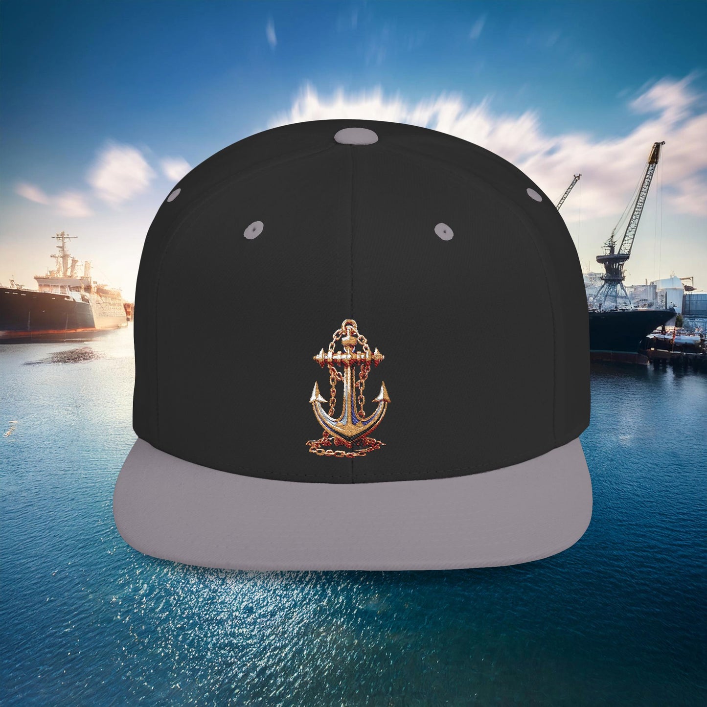 Anchor Flat Bill Snapback