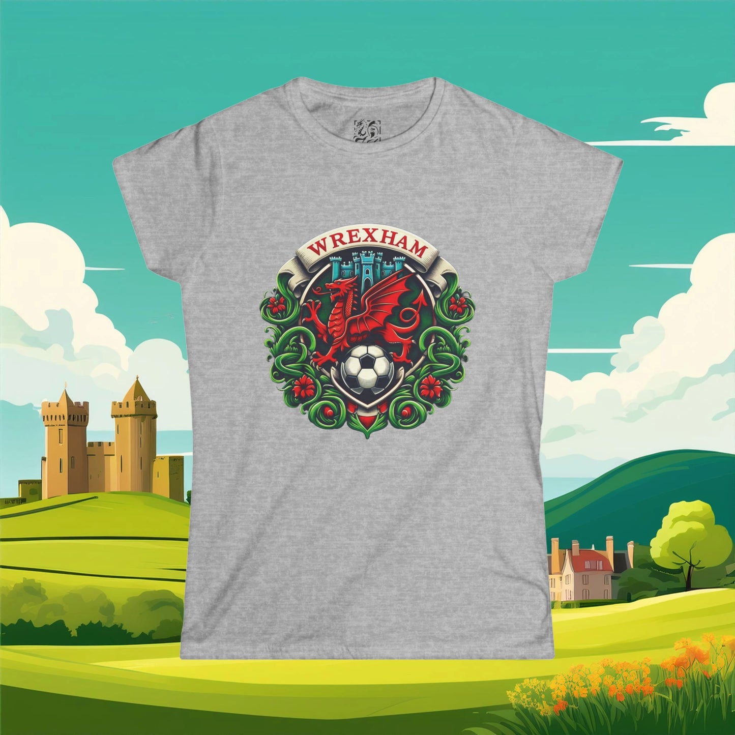Wrexham Crest Women's Softstyle Tee