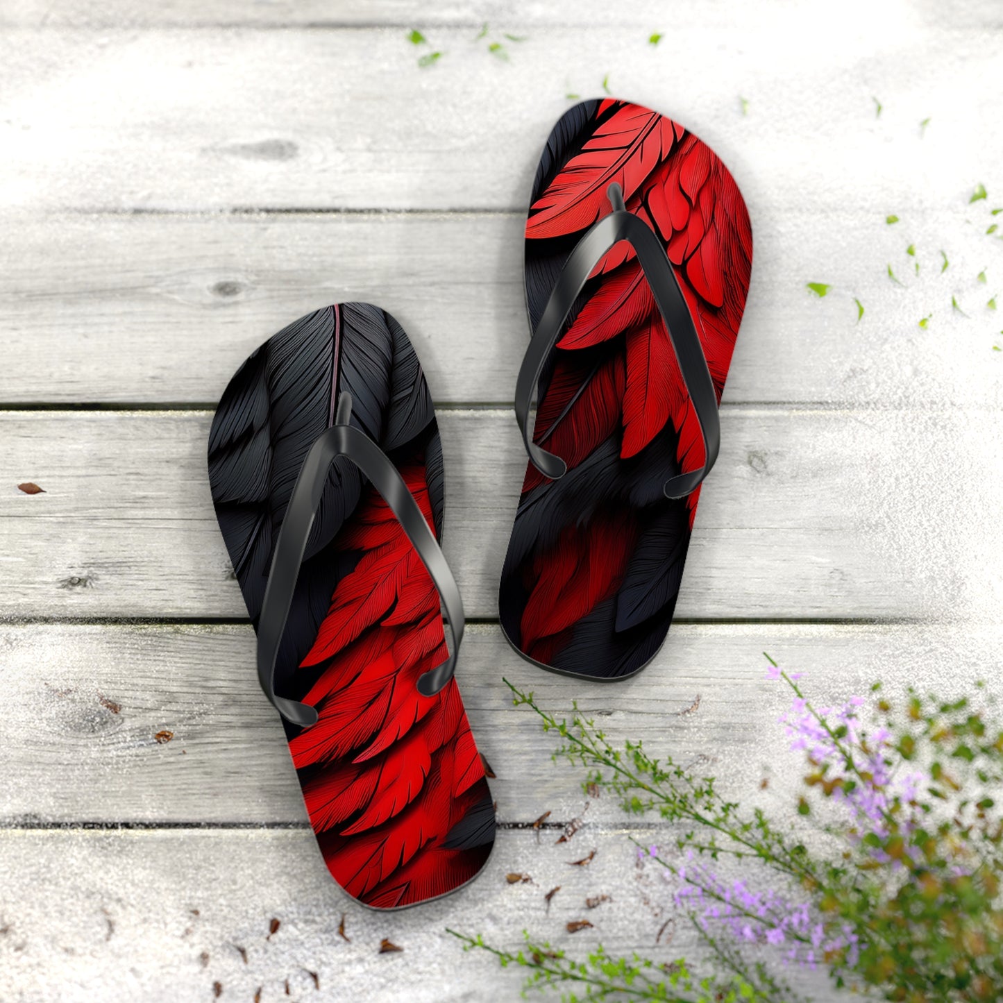 DC United Feather Flip Flops