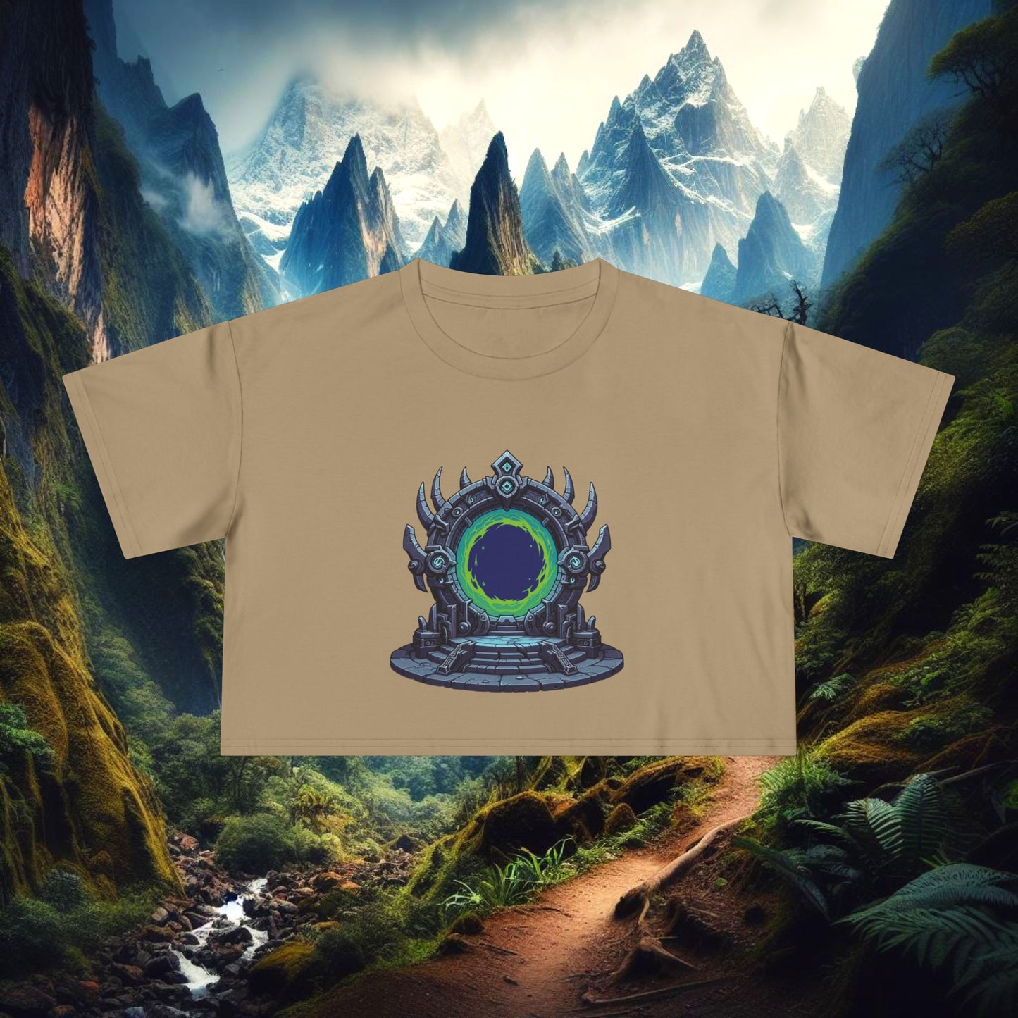 Dark Portal Women's Crop Tee