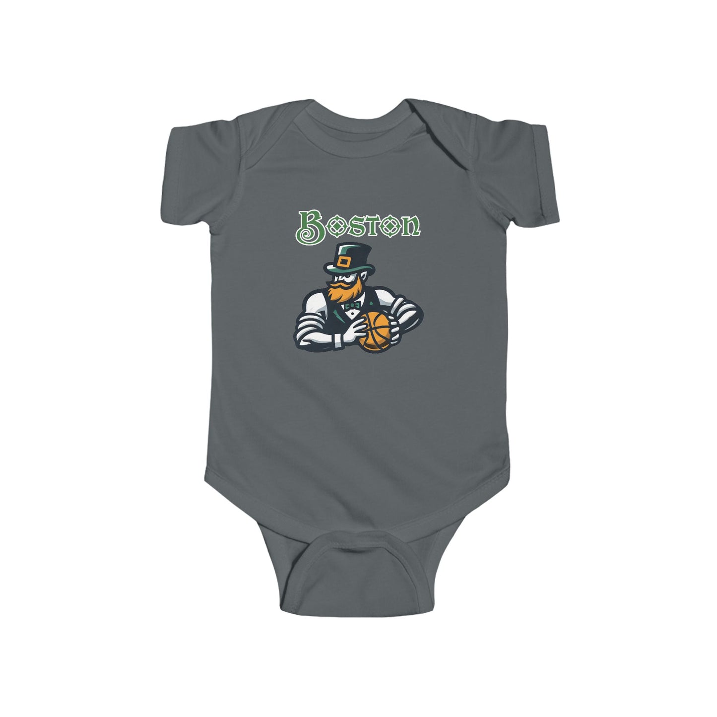 Boston Basketball Design Infant Bodysuit