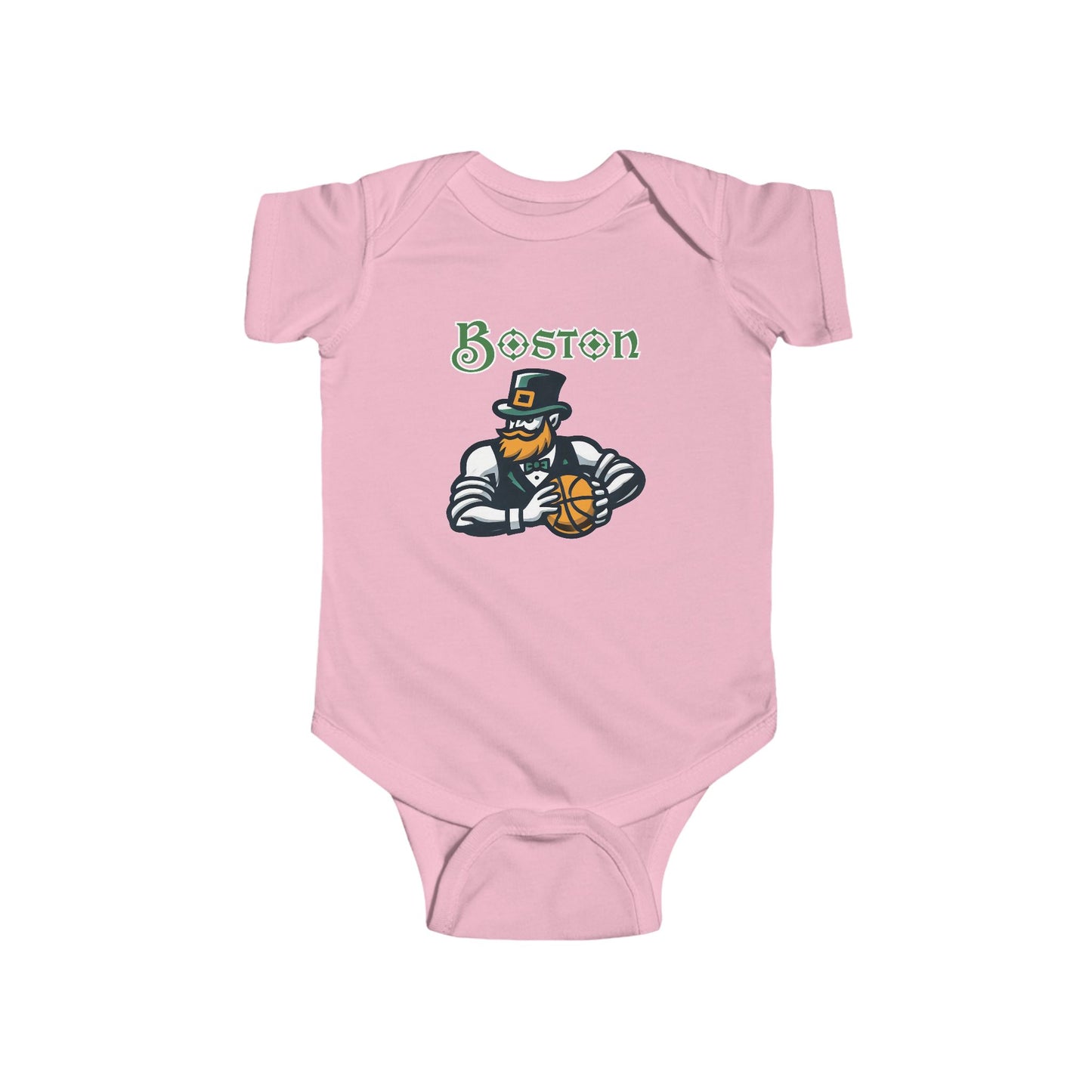 Boston Basketball Design Infant Bodysuit
