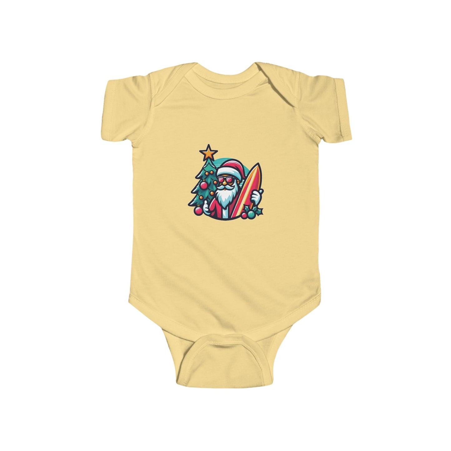 Surf Santa Infant Bodysuit
