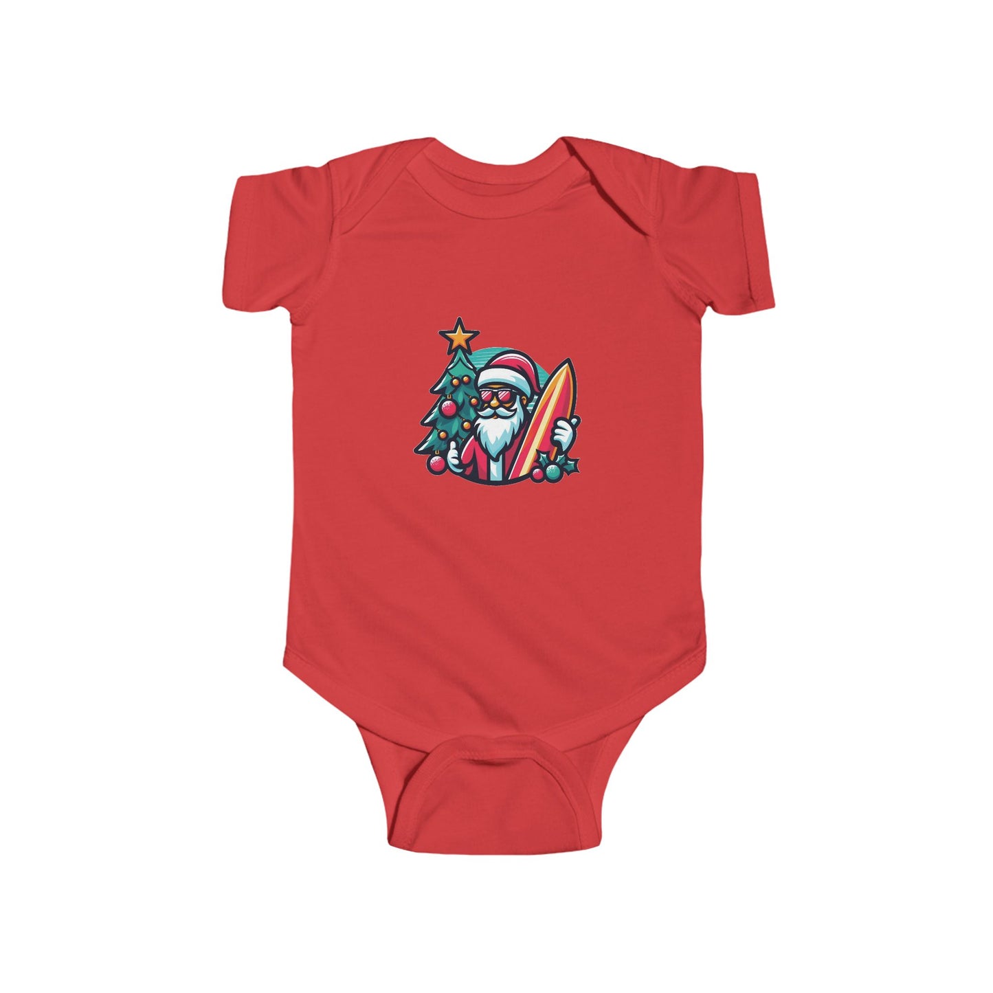Surf Santa Infant Bodysuit