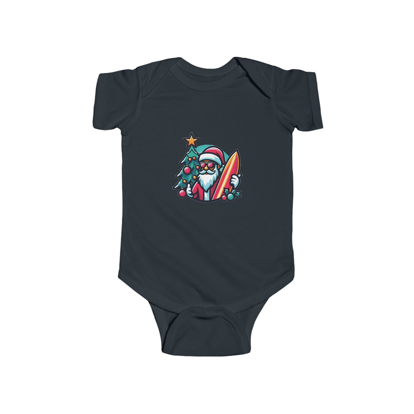 Surf Santa Infant Bodysuit