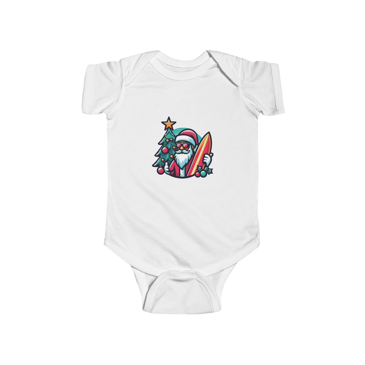 Surf Santa Infant Bodysuit