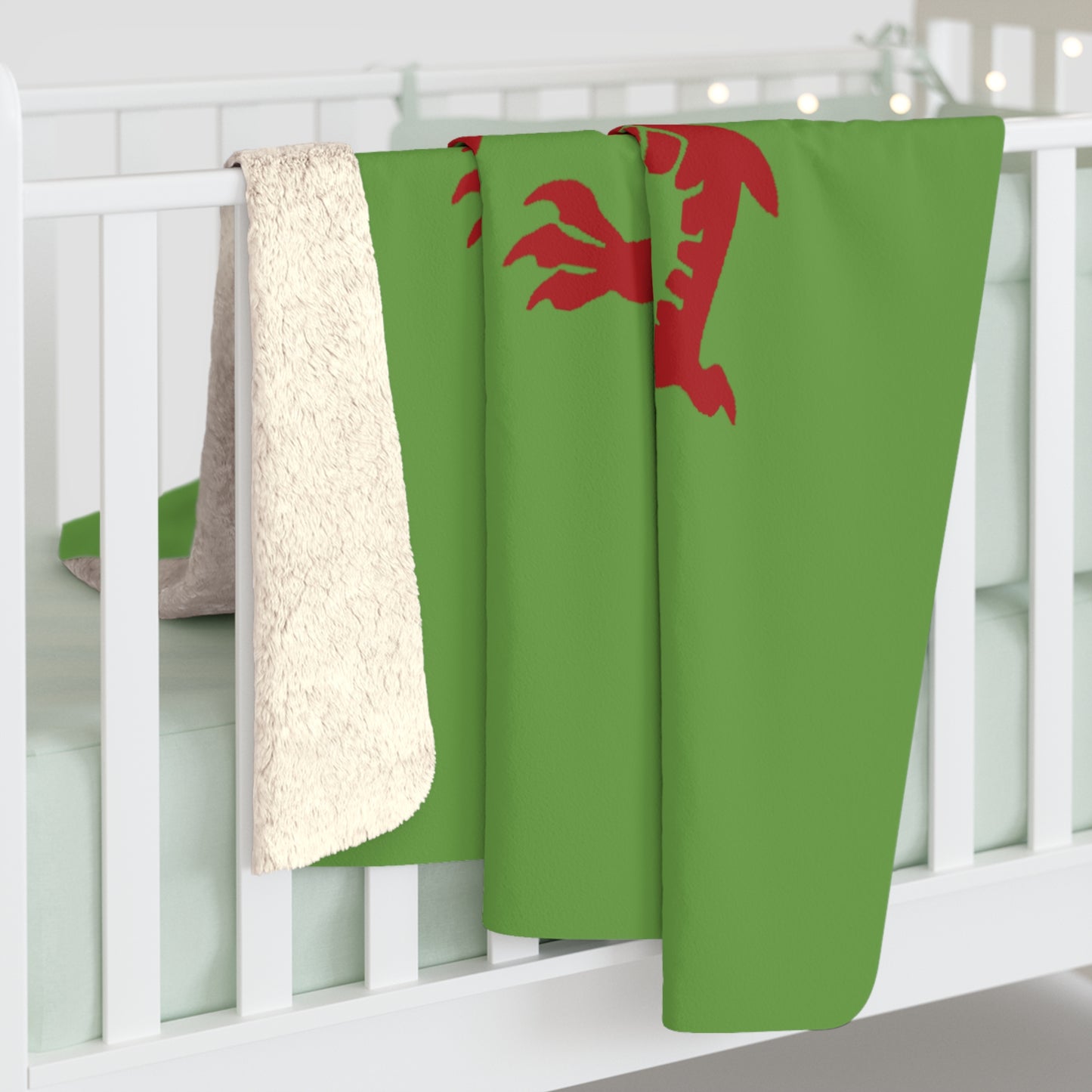 The Welsh Dragon Sherpa Fleece Blanket