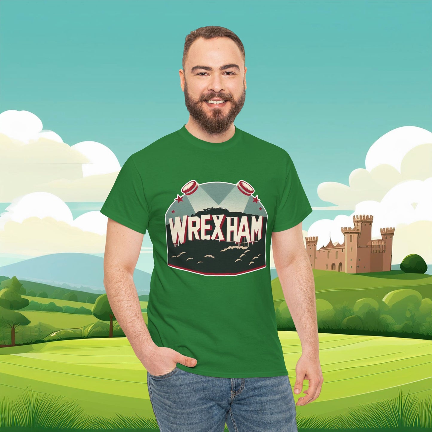Wrexham Hollywood Sign Tee