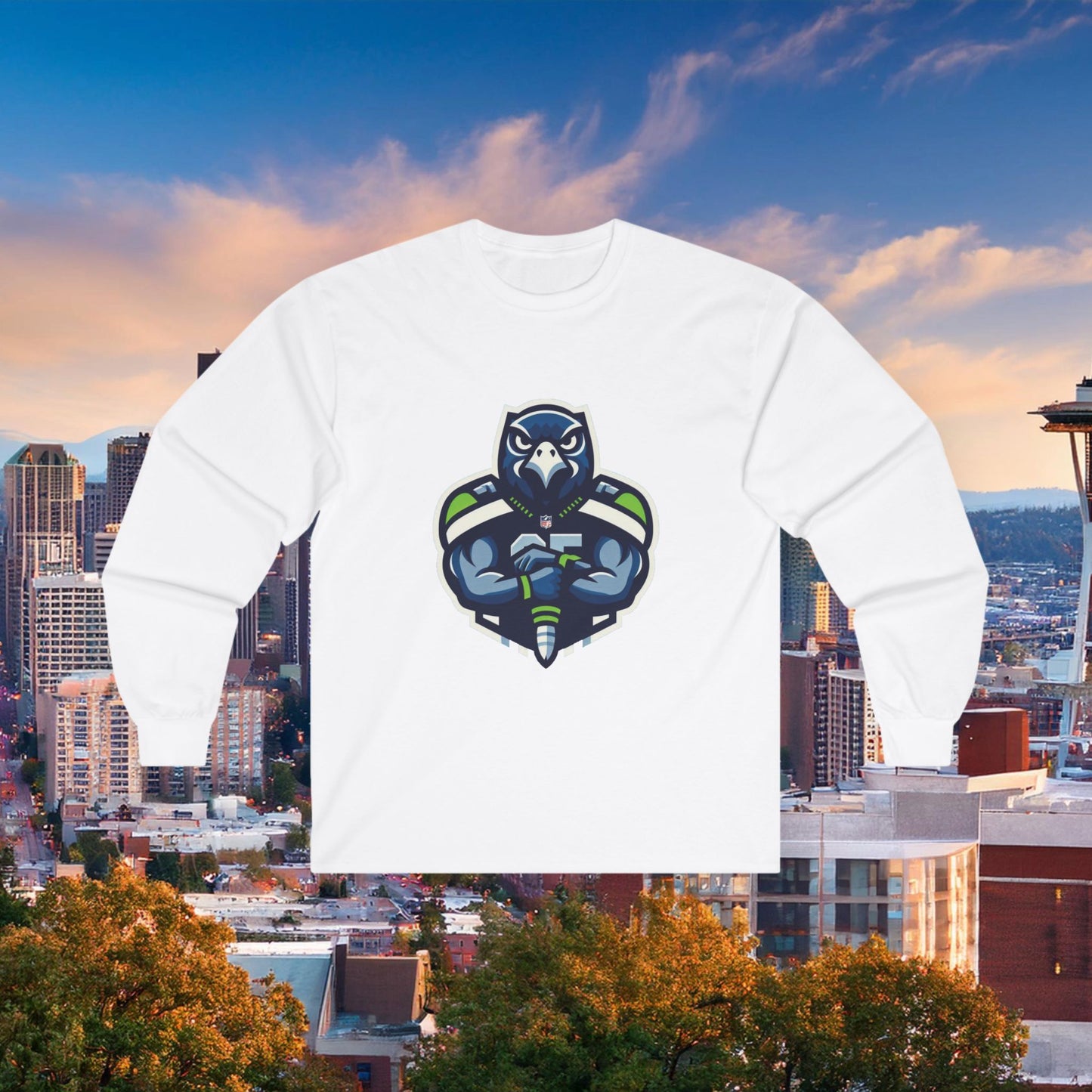 Seattle Football Player Long Sleeve Tee