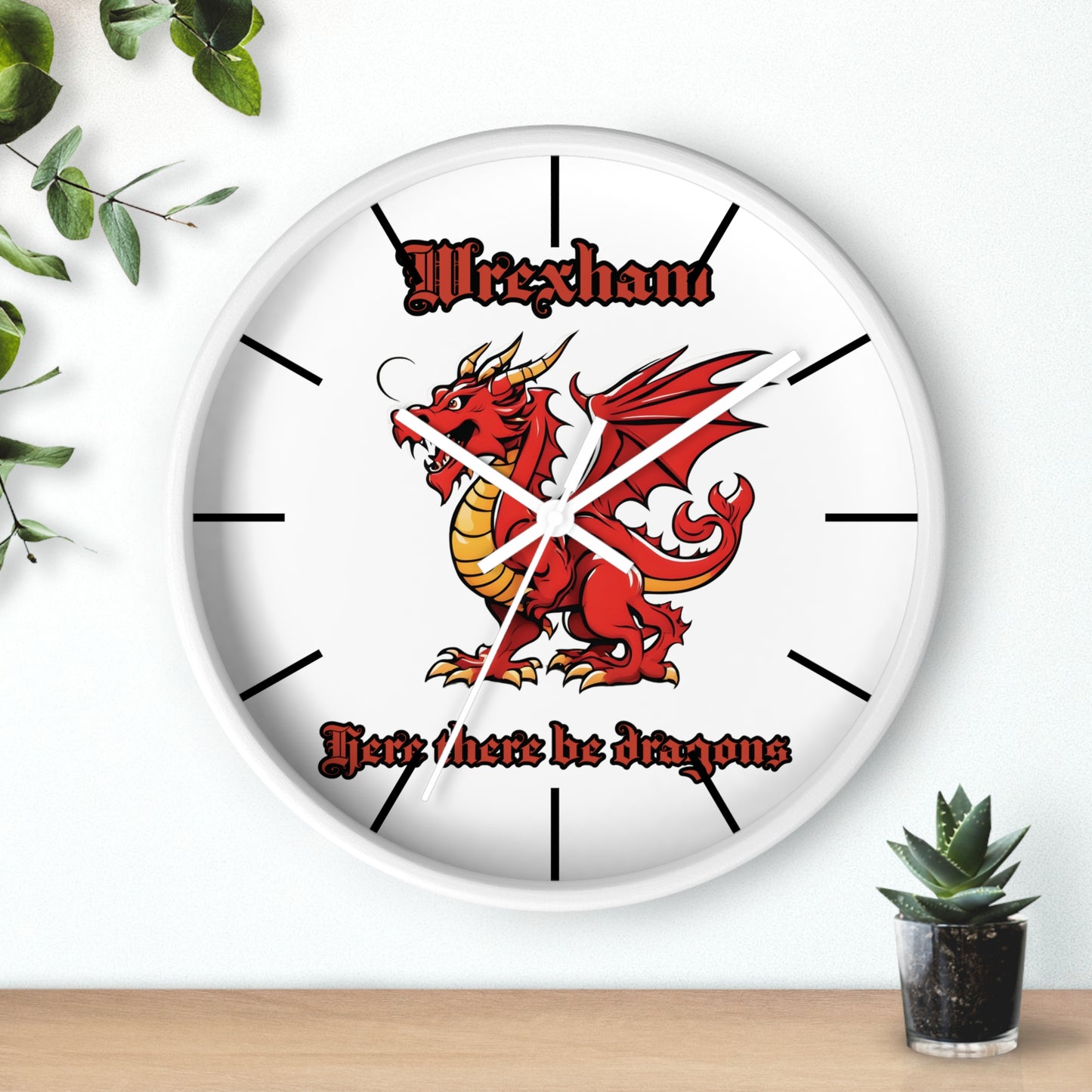 Wrexham Dragon Wall Clock