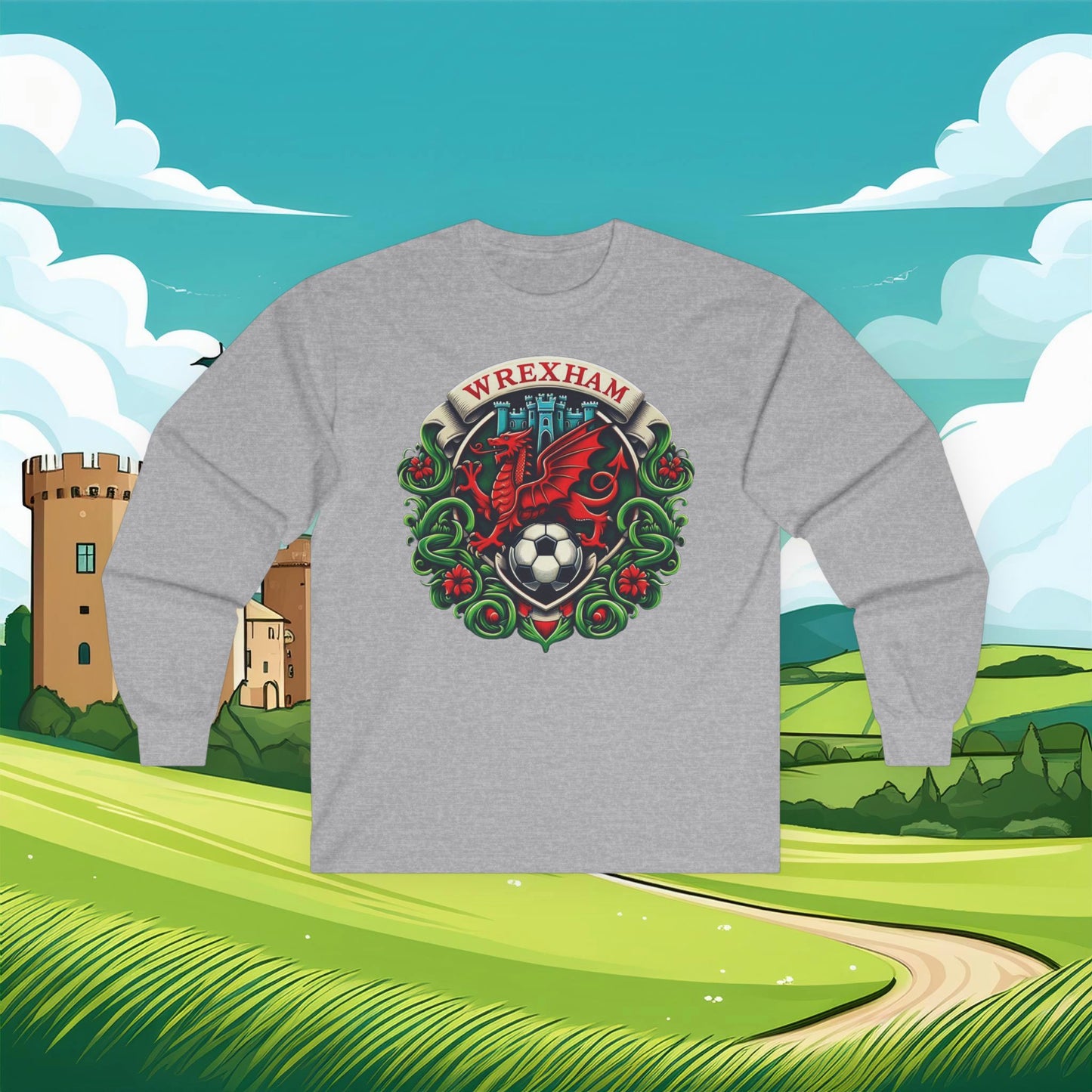 Wrexham Crest Long Sleeve Tee