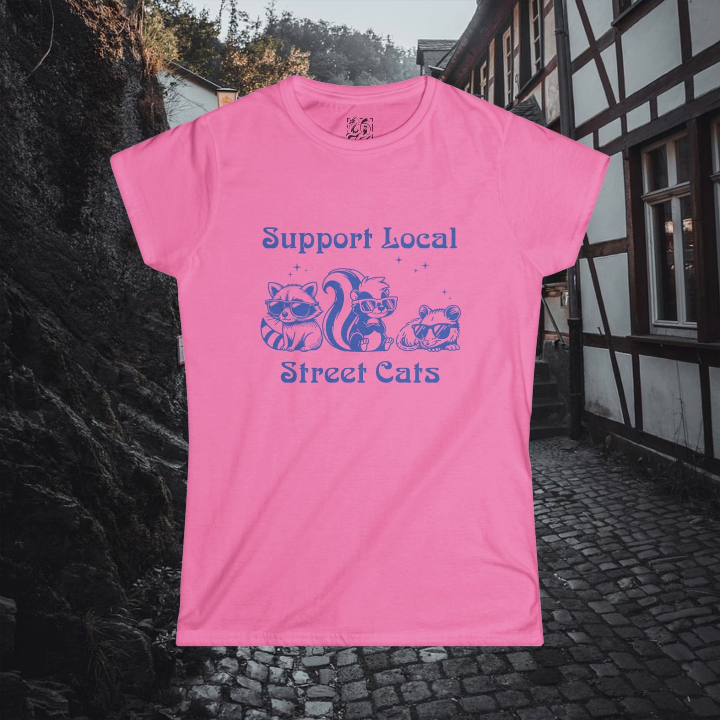 Support Local Street Cats Women's Softstyle Tee