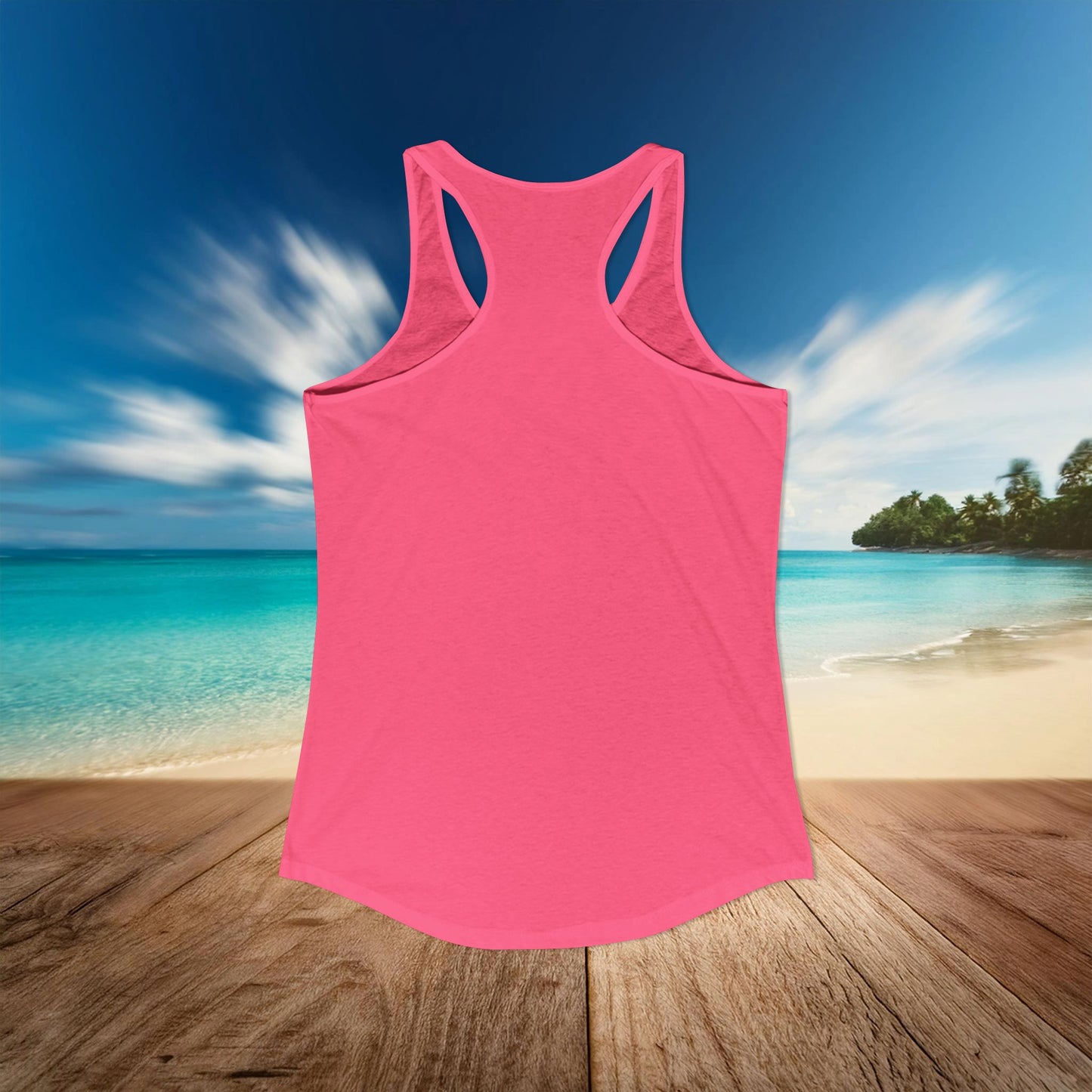 San Jose Hockey Neon Women's Ideal Racerback Tank