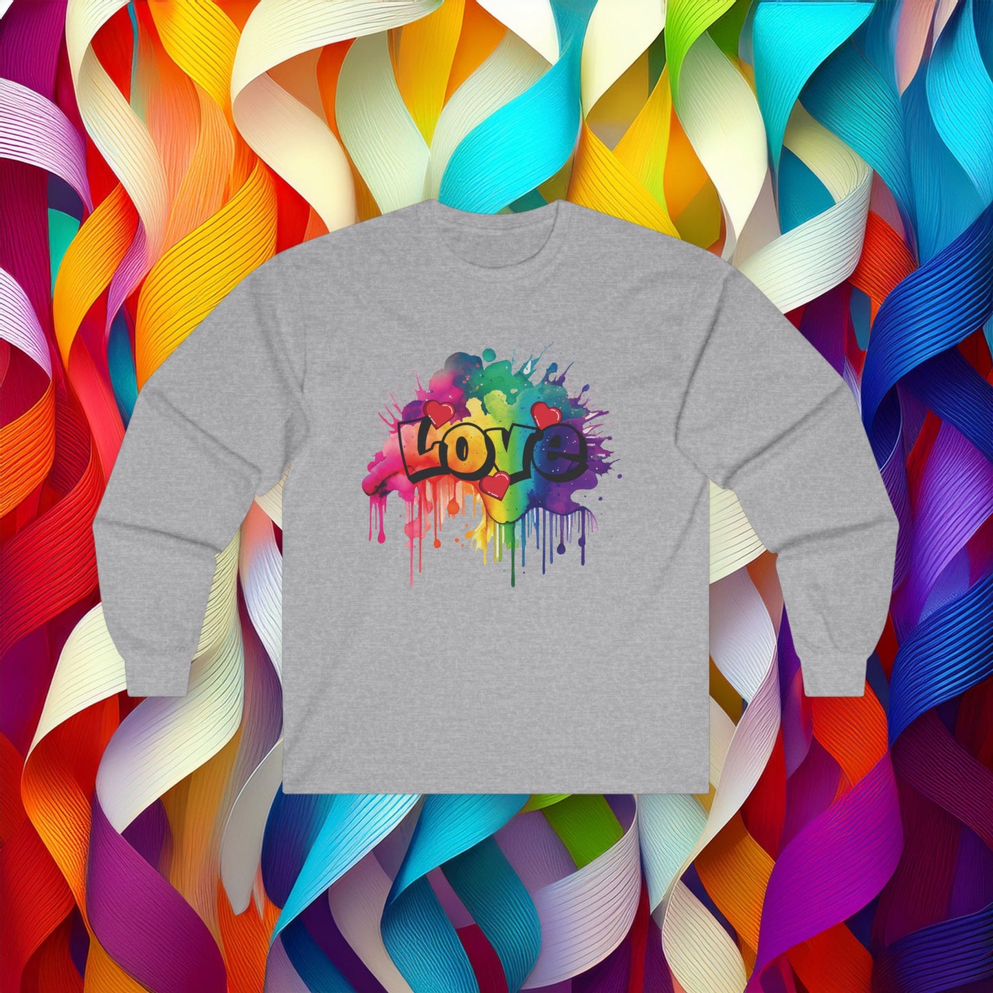 Love Color Bomb Long Sleeve Tee