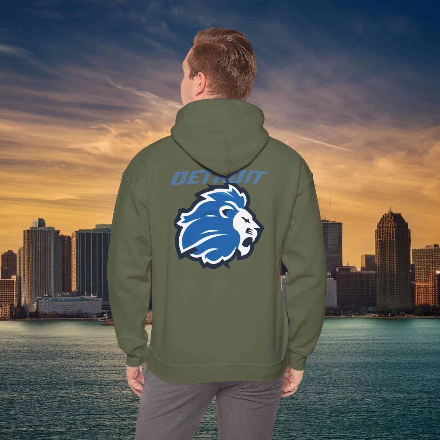 Detroit Football Logo Hoodie
