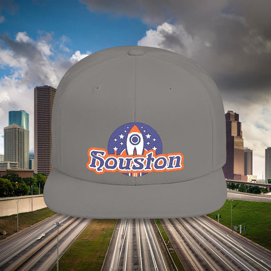 Houston Rocket Flat Bill Snapback
