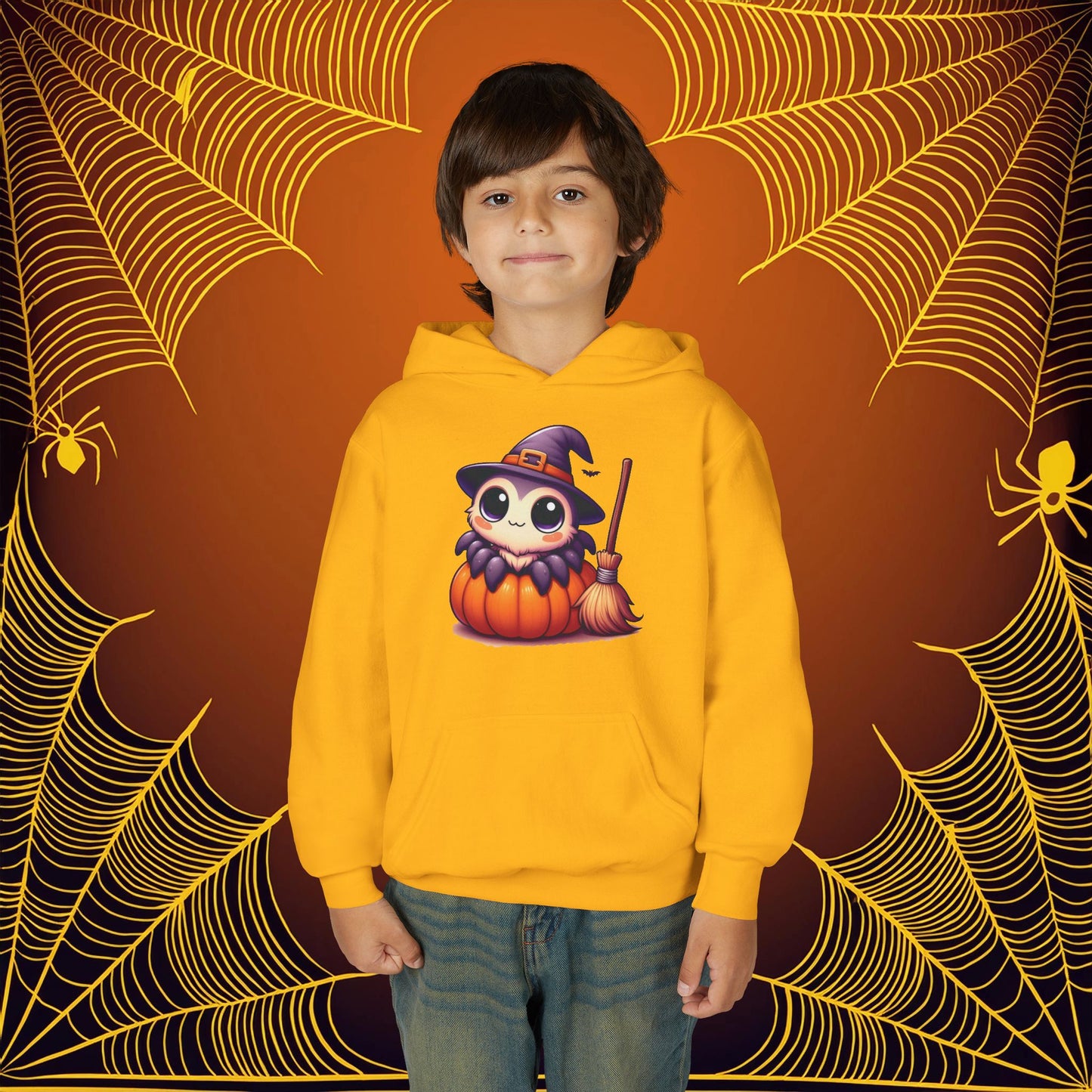 Halloween Spider Youth Hoodie