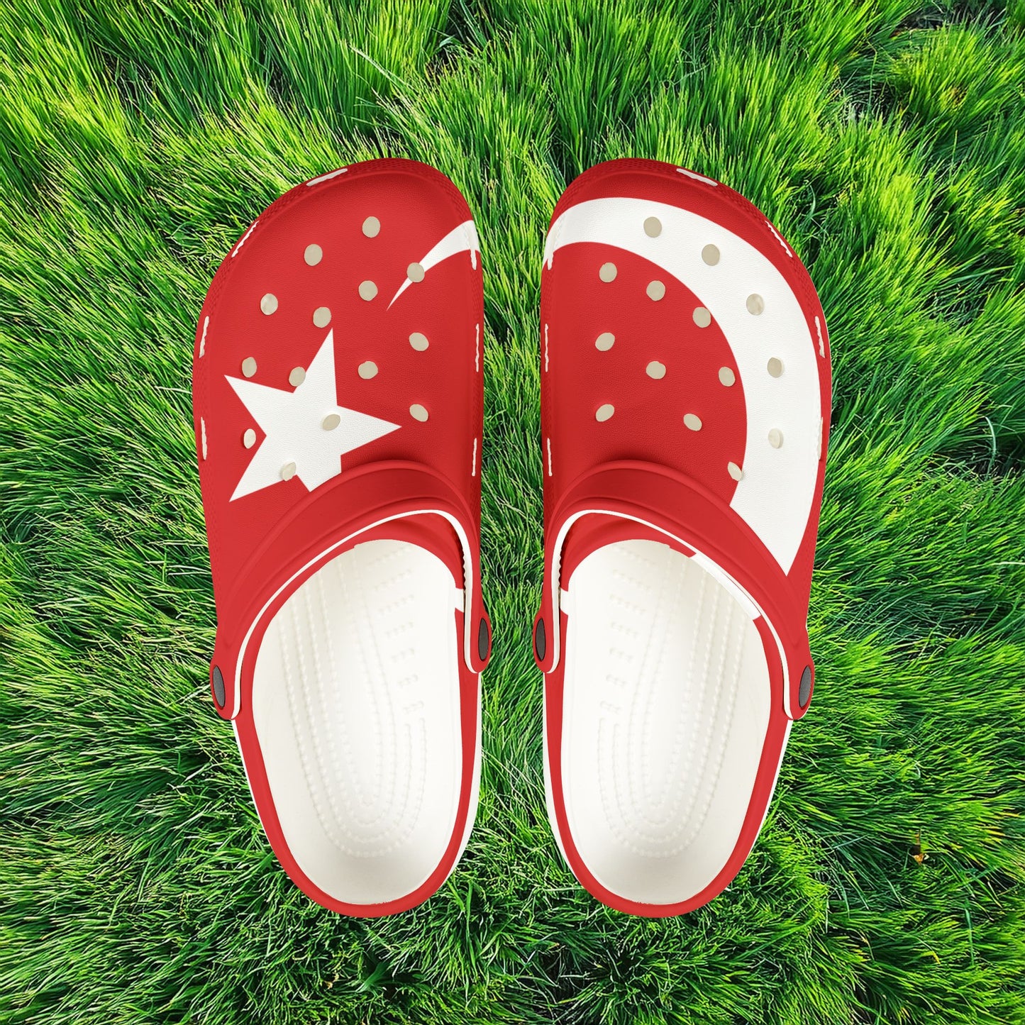 The Turkiye Flag Foam Clogs
