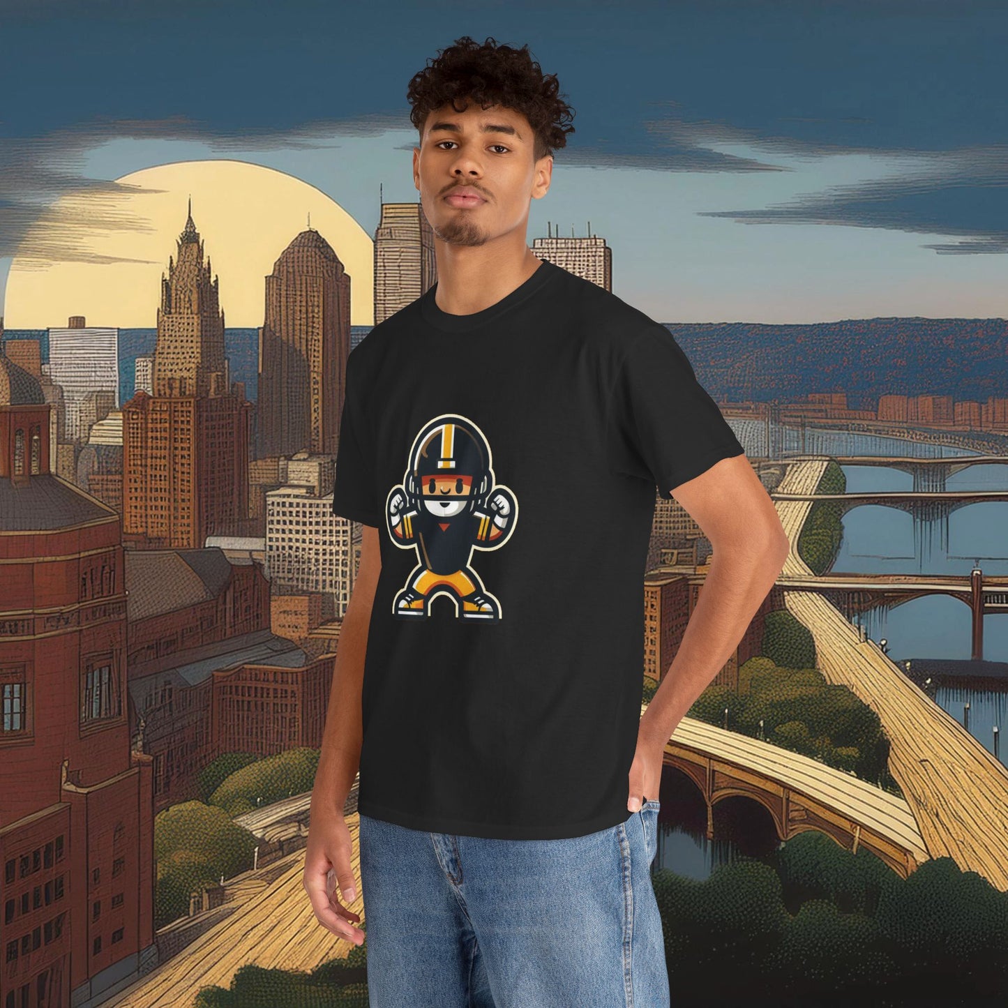 Mini Pittsburgh Football Player Tee
