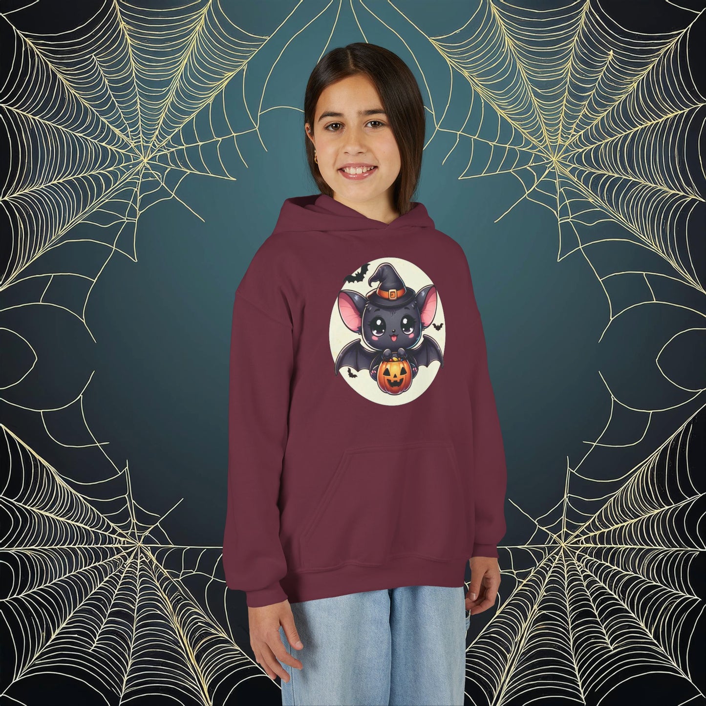 Trick or Treat Bat Youth Hoodie