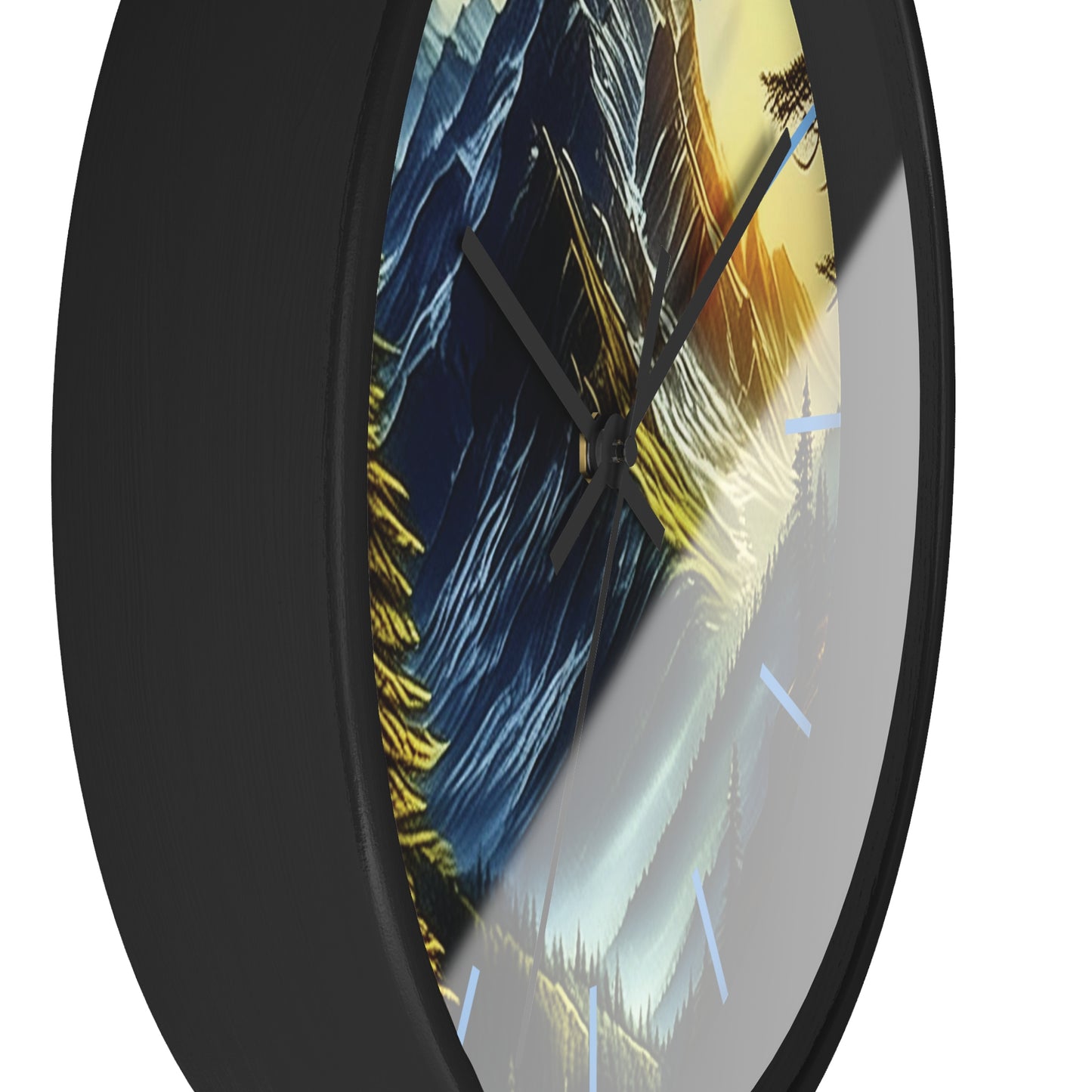 Mystic Mountains Wall Clock