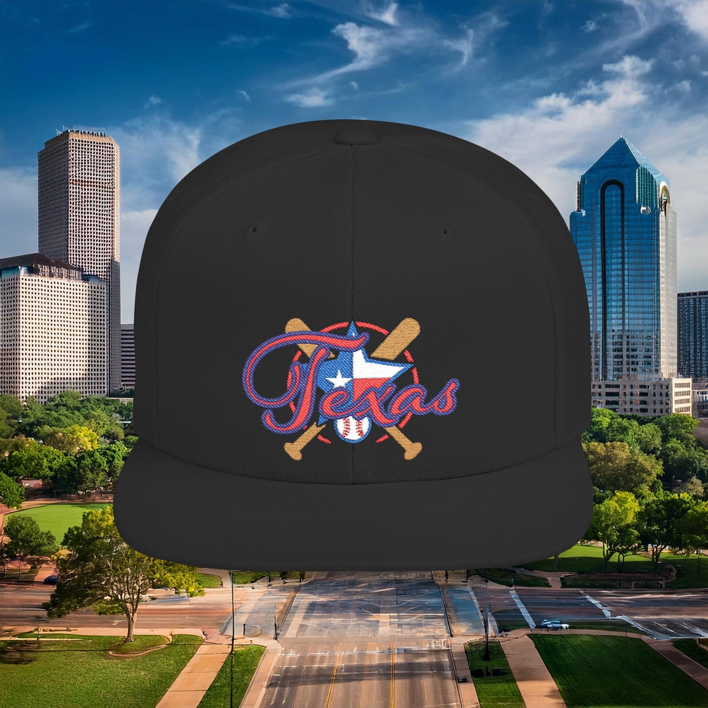 Texas Baseball Flat Bill Snapback