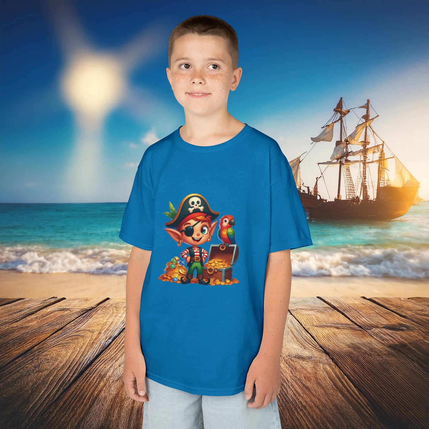 Pirate Elf Kids Tee
