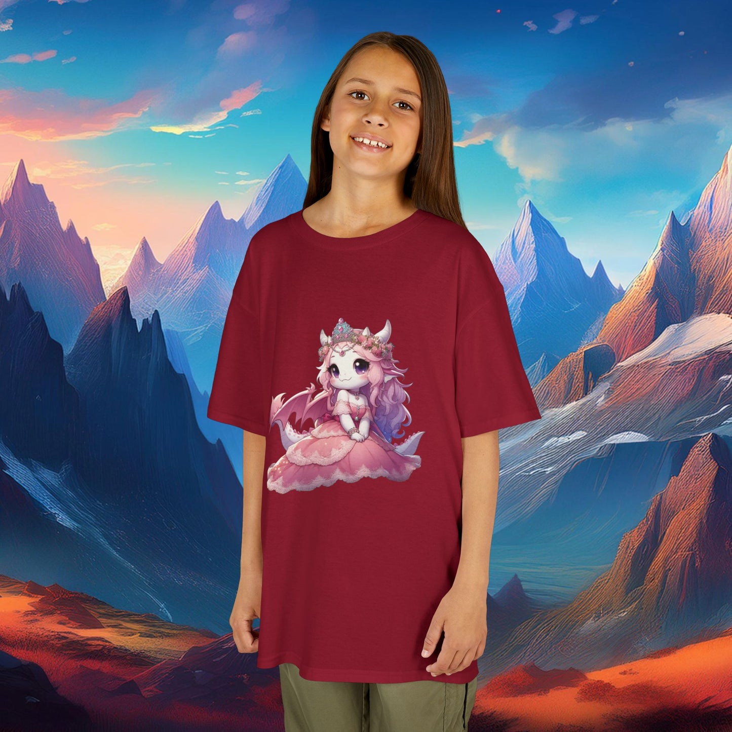 Pink Dragon Princess Kids Tee