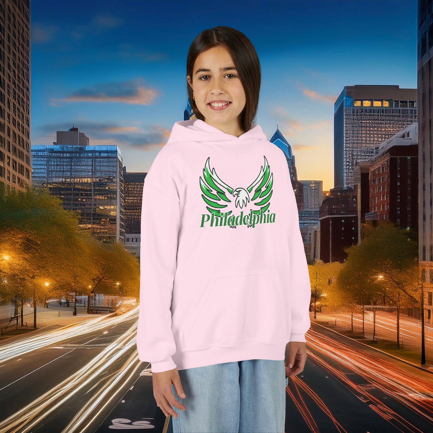 Philadelphia Eagle Logo Youth Hoodie